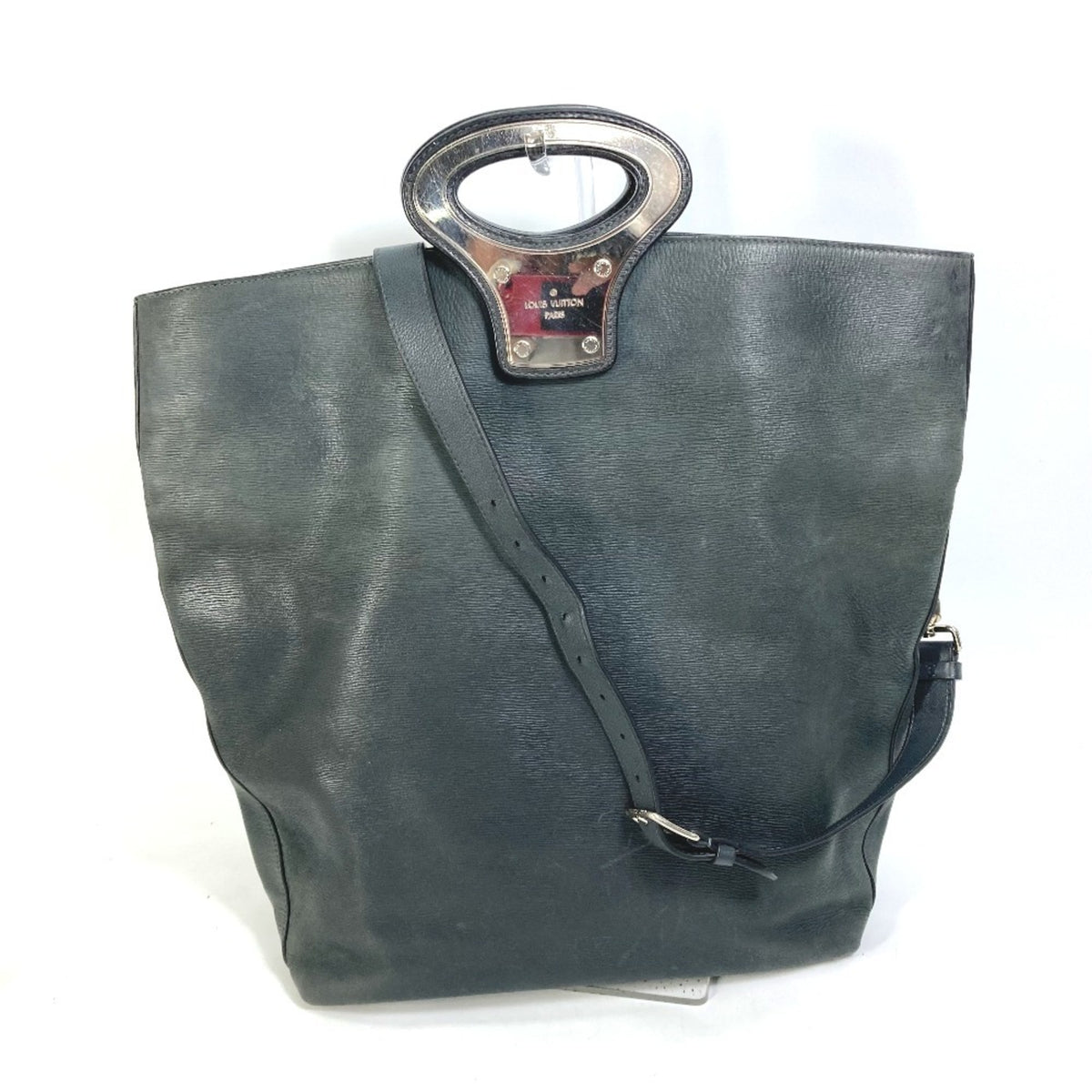 Louis Vuitton Black Noir Leather Handbag Shoulder Bag (Pre-Owned)