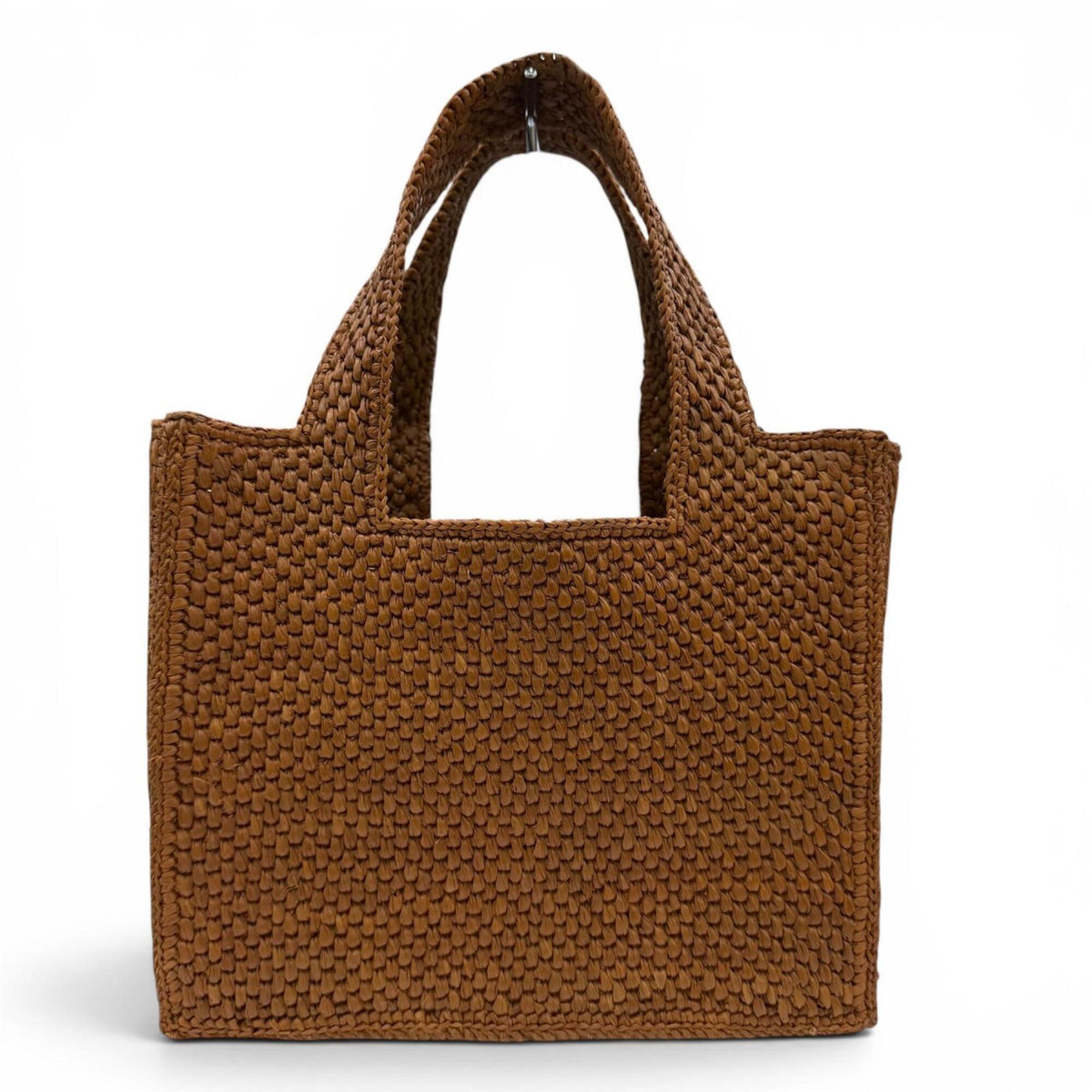 Loewe Gold Raffia Leather Handbag Shoulder Bag (Pre-Owned)