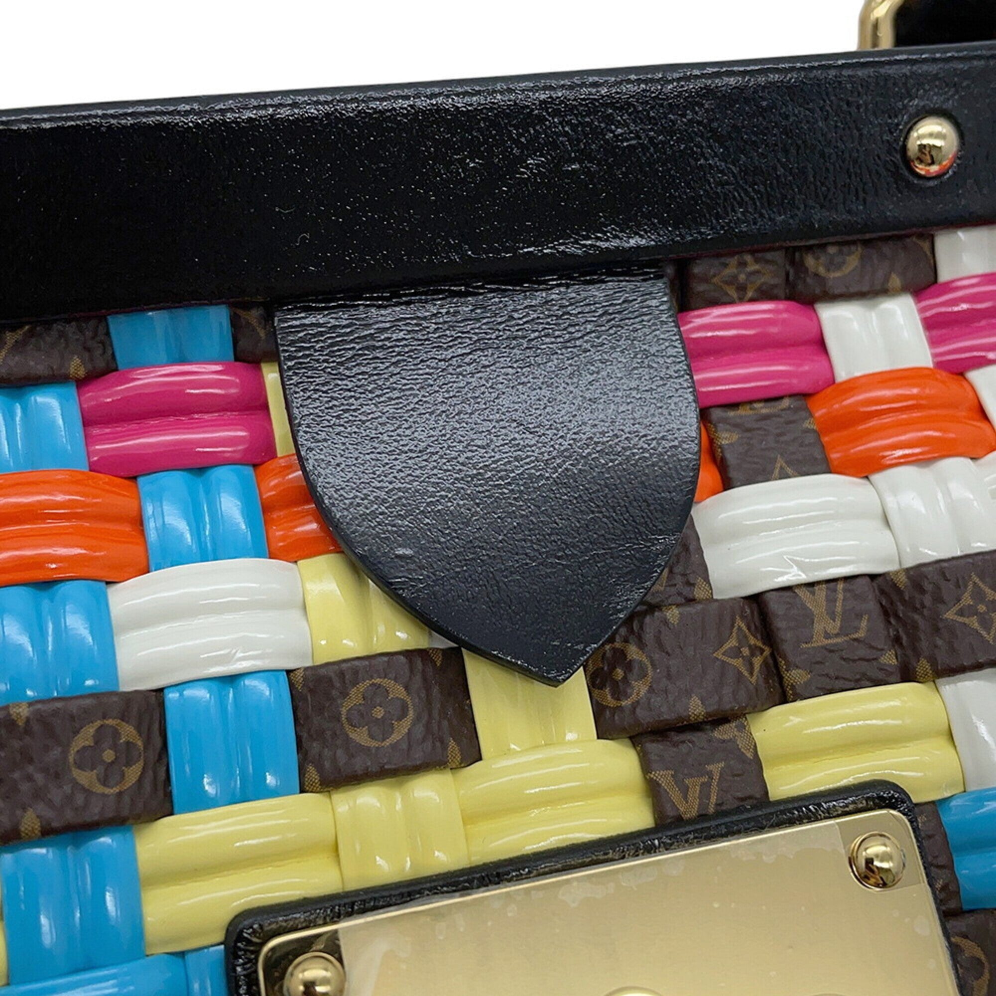 Louis Vuitton Monogram Multi-Color Noir Monogram Leather Handbag (Pre-Owned)
