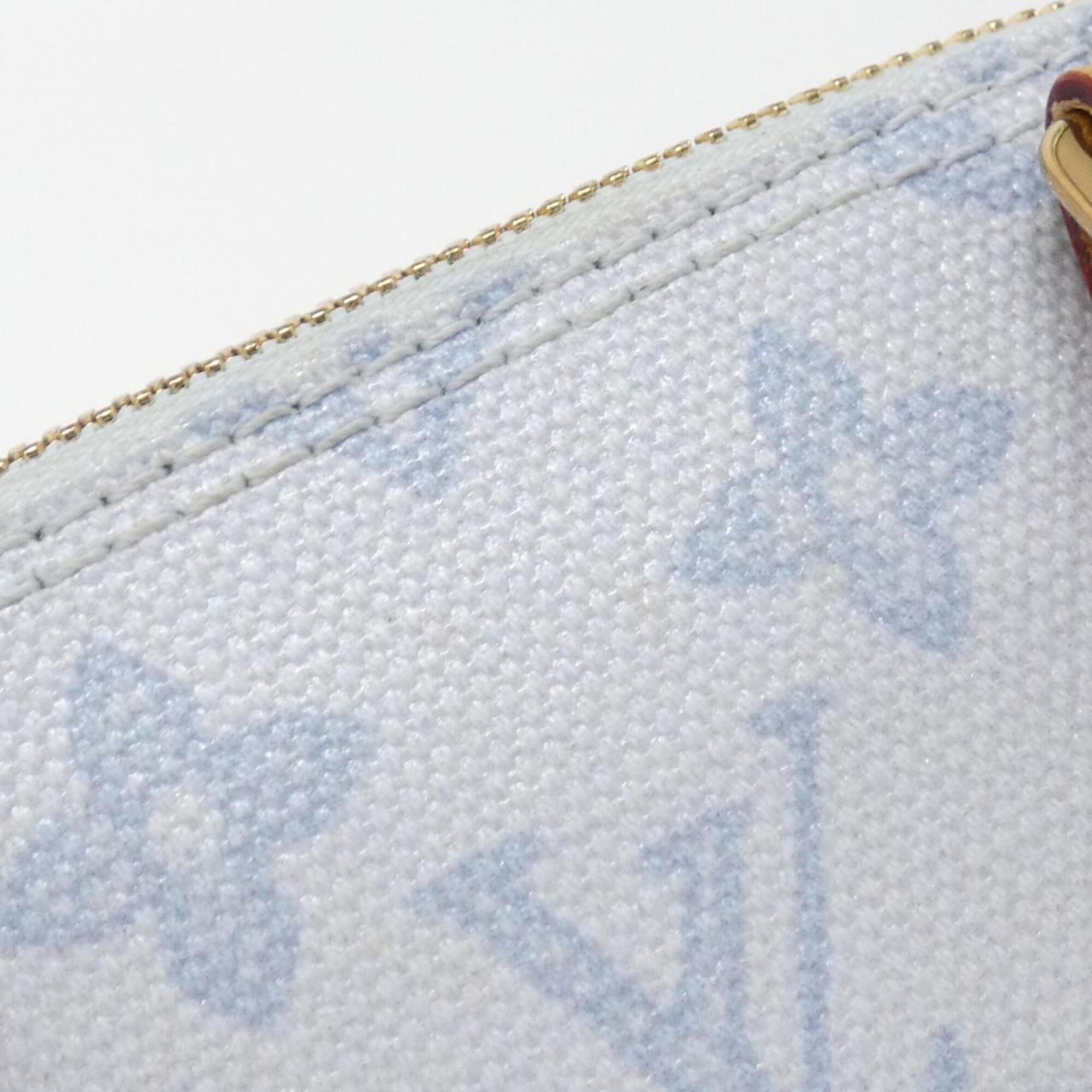 Louis Vuitton Monogram Blue Coated Canvas Handbag (Pre-Owned)