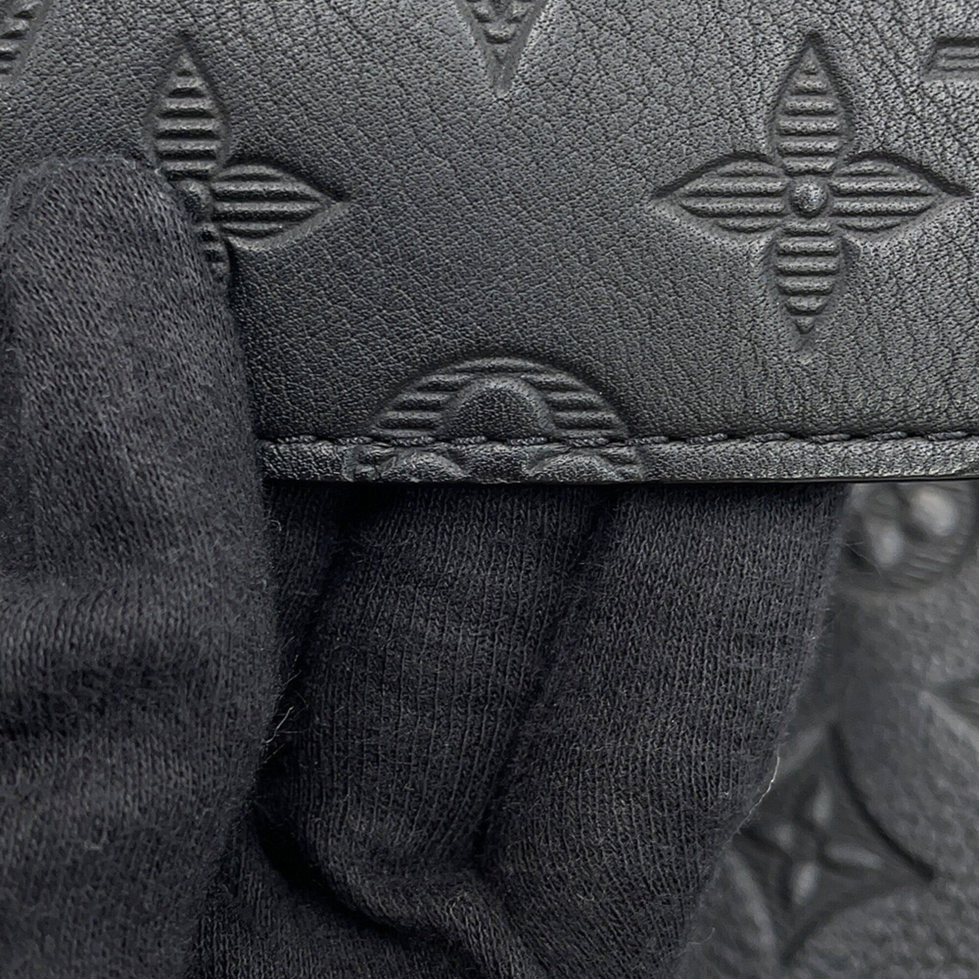Louis Vuitton Black Monogram Noir Monogram Shadow Handbag Shoulder Bag (Pre-Owned)