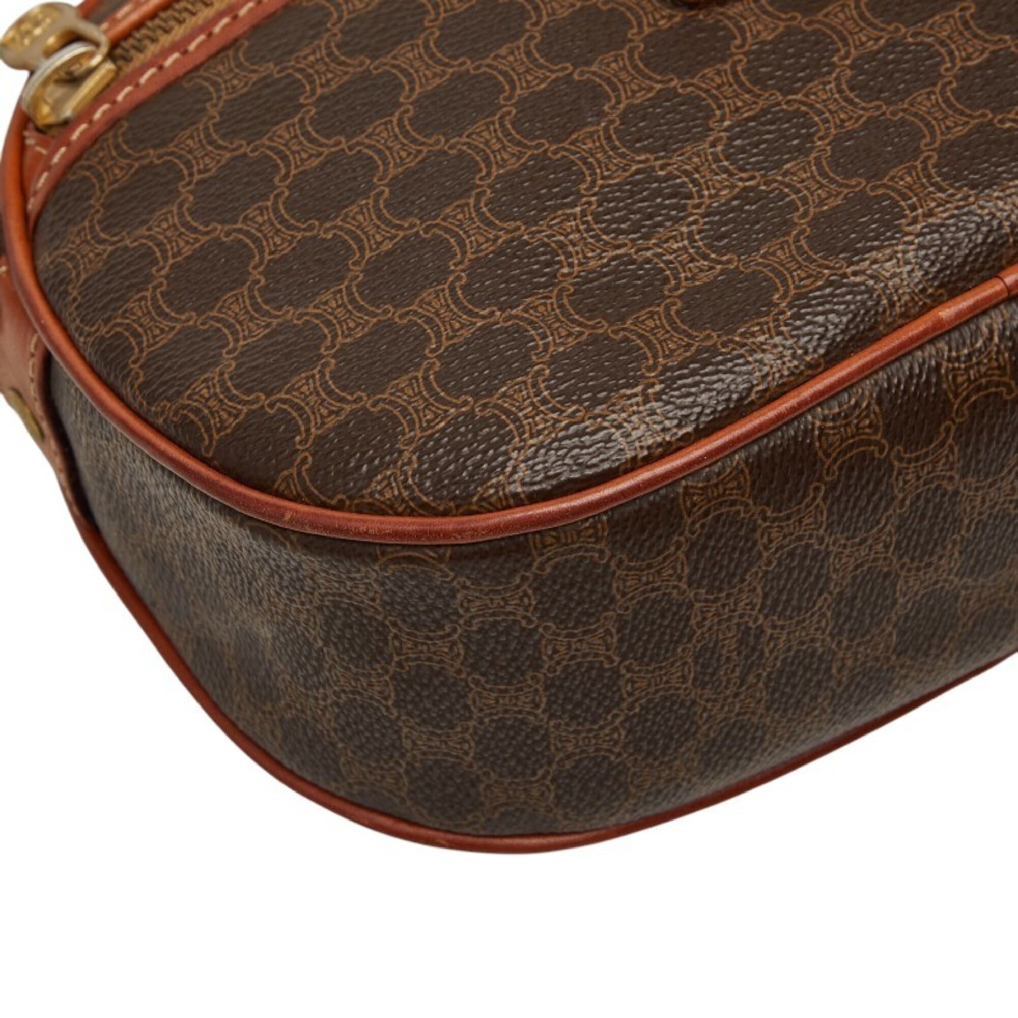 Celine Brown Pvc Leather Shoulder Bag (Pre-Owned)