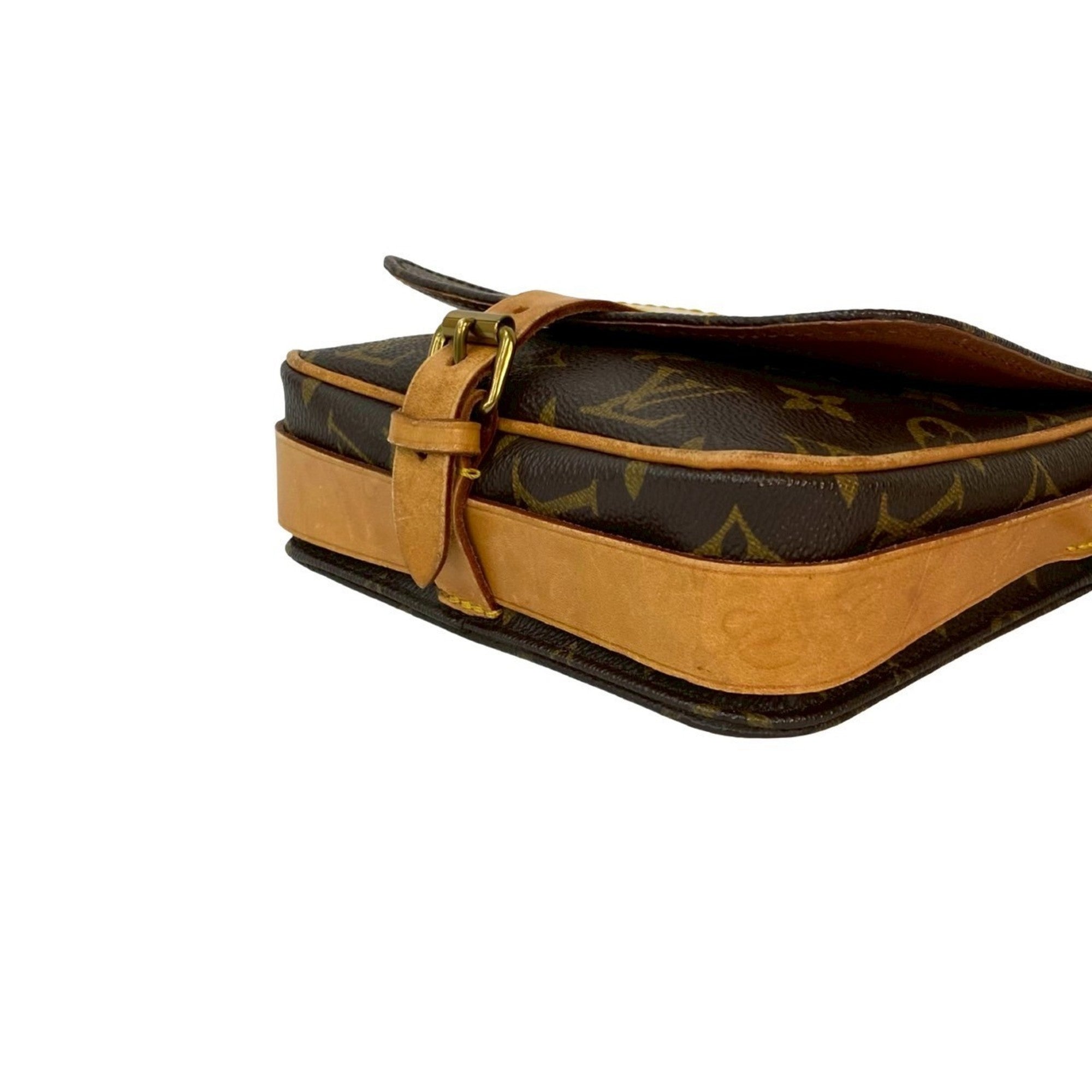 Louis Vuitton Brown Pvc Leather Pochette Shoulder Bag (Pre-Owned)