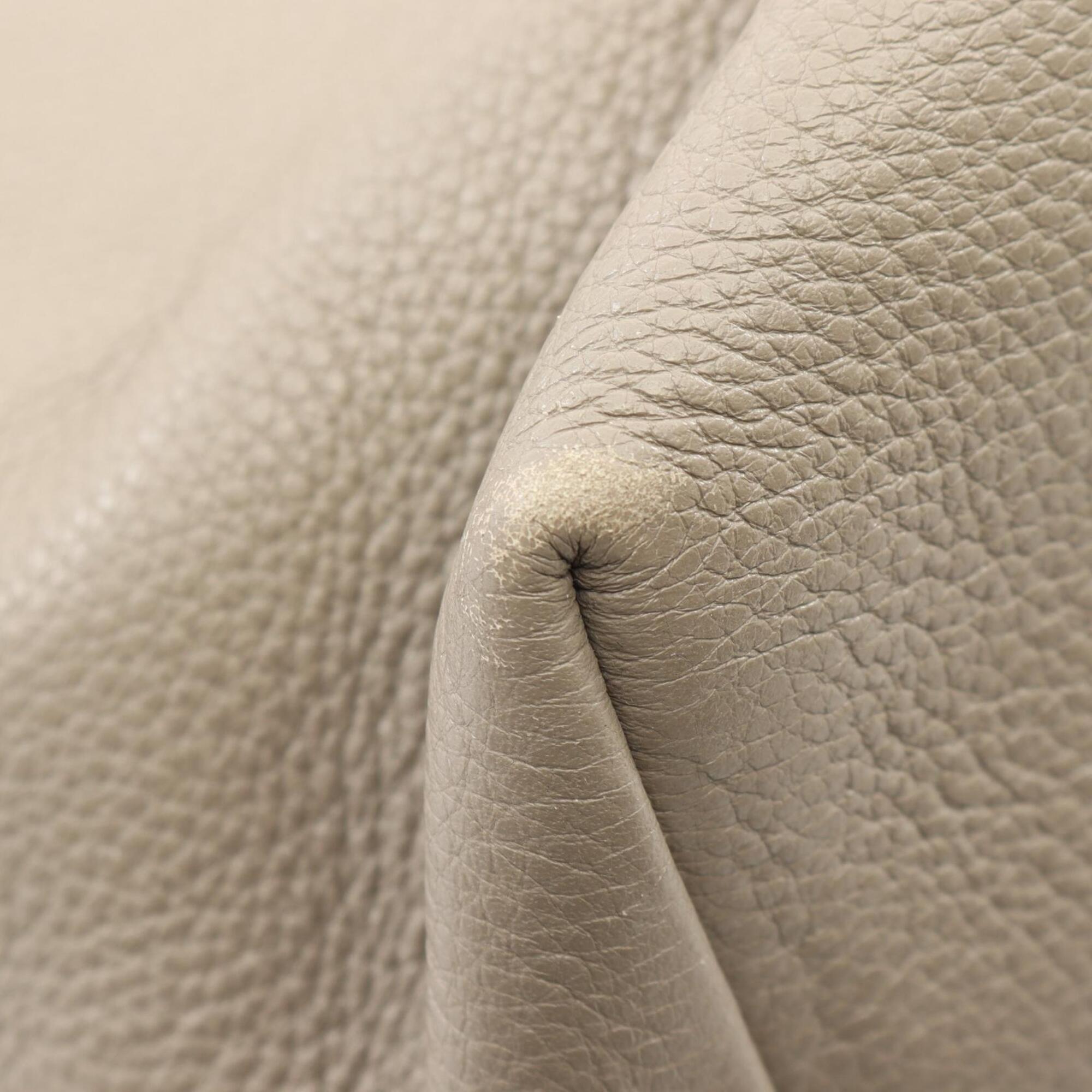 Prada Beige Leather Handbag Tote Bag (Pre-Owned)