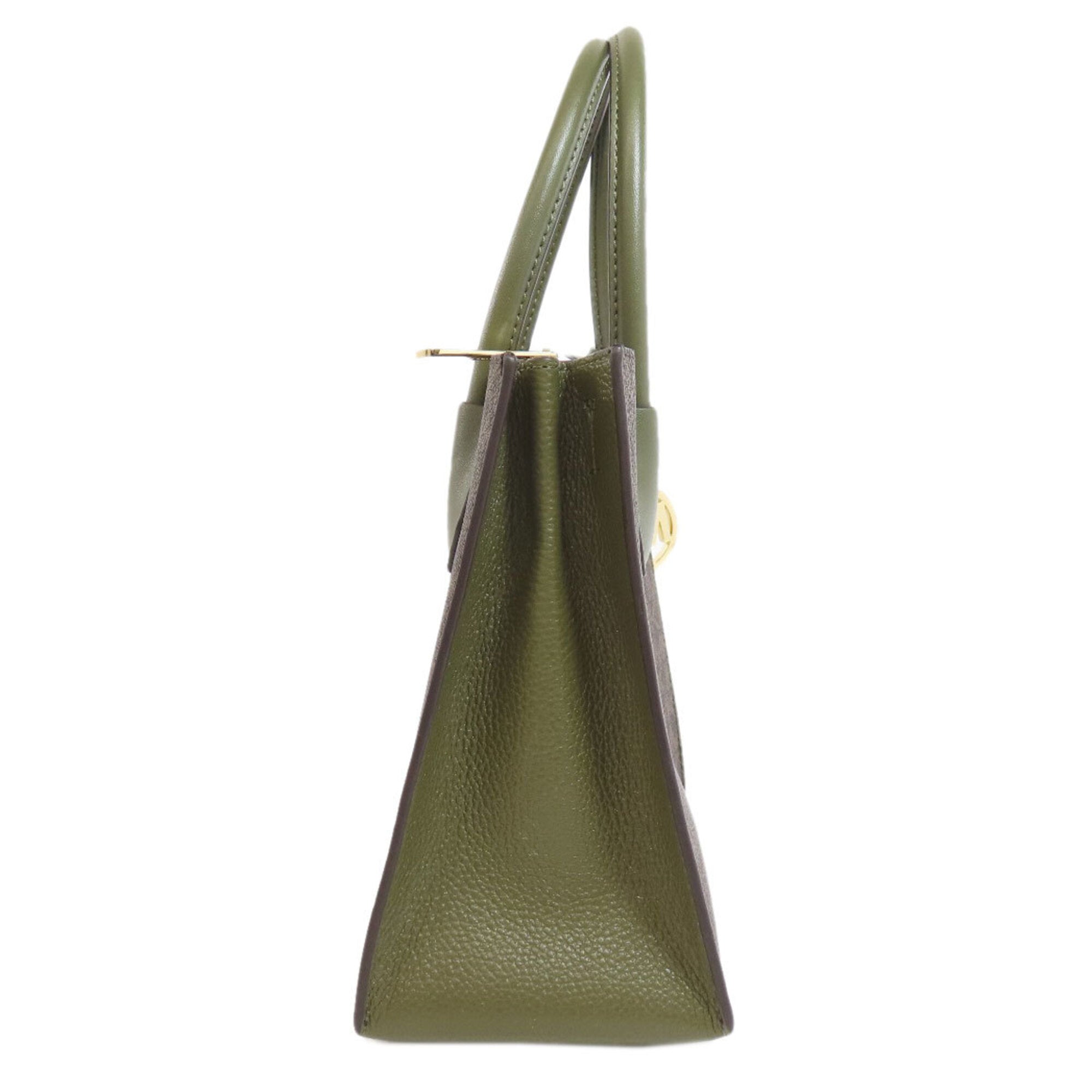 Michael Kors Black Khaki Pvc Handbag (Pre-Owned)