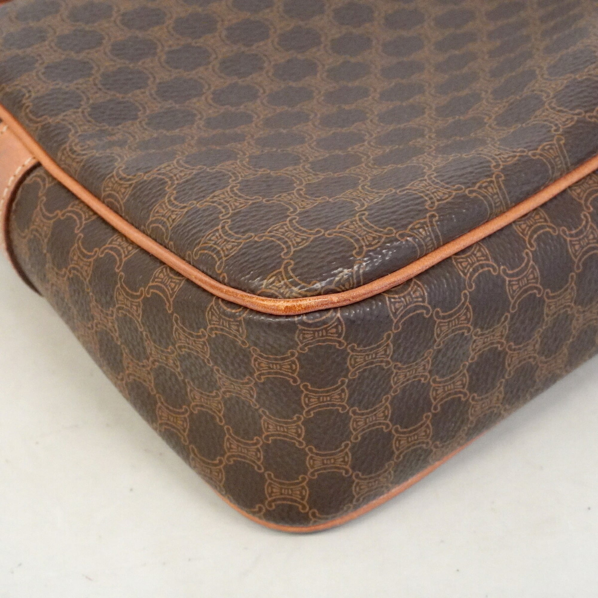 Celine Brown Pvc Shoulder Bag (Pre-Owned)