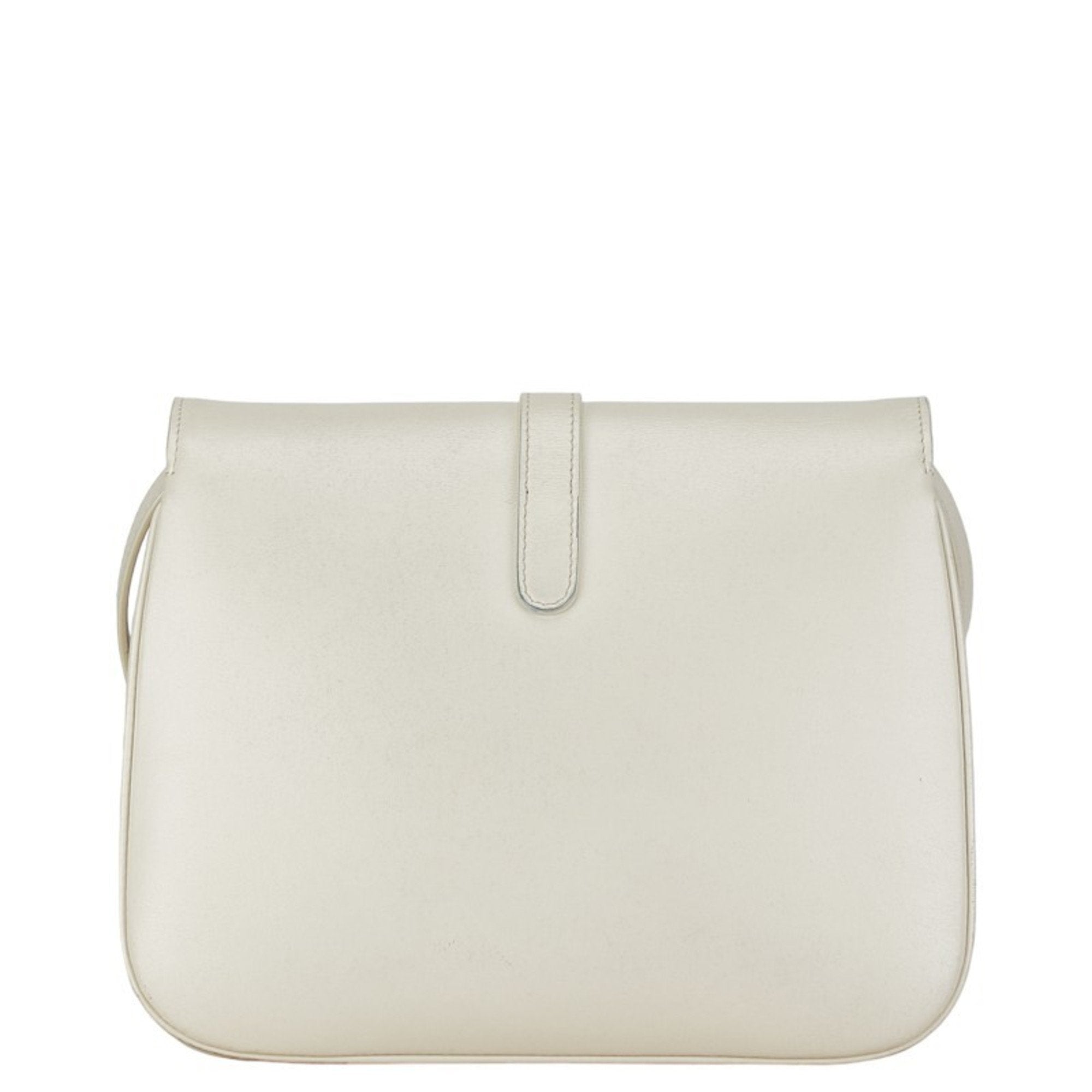 Celine White Leather Shoulder Bag (Pre-Owned)