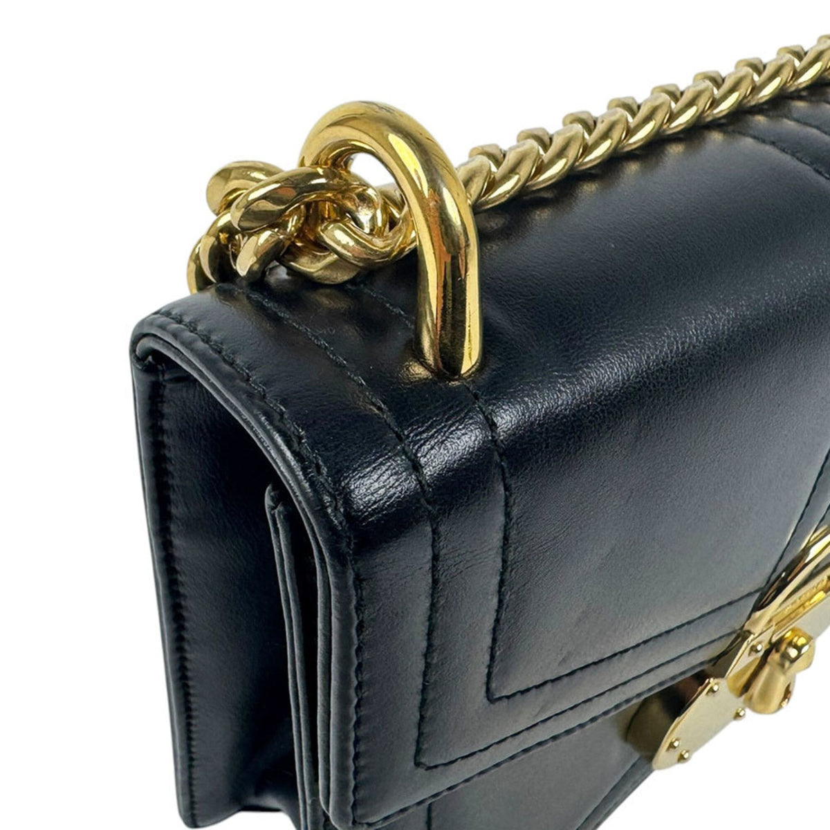 Prada Black Leather Shoulder Bag (Pre-Owned)