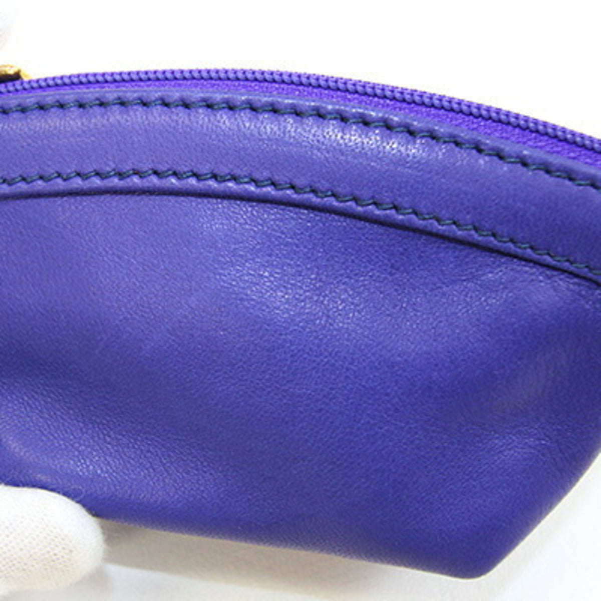 Gucci Blue Leather Coin Purse/Coin Case (Pre-Owned)