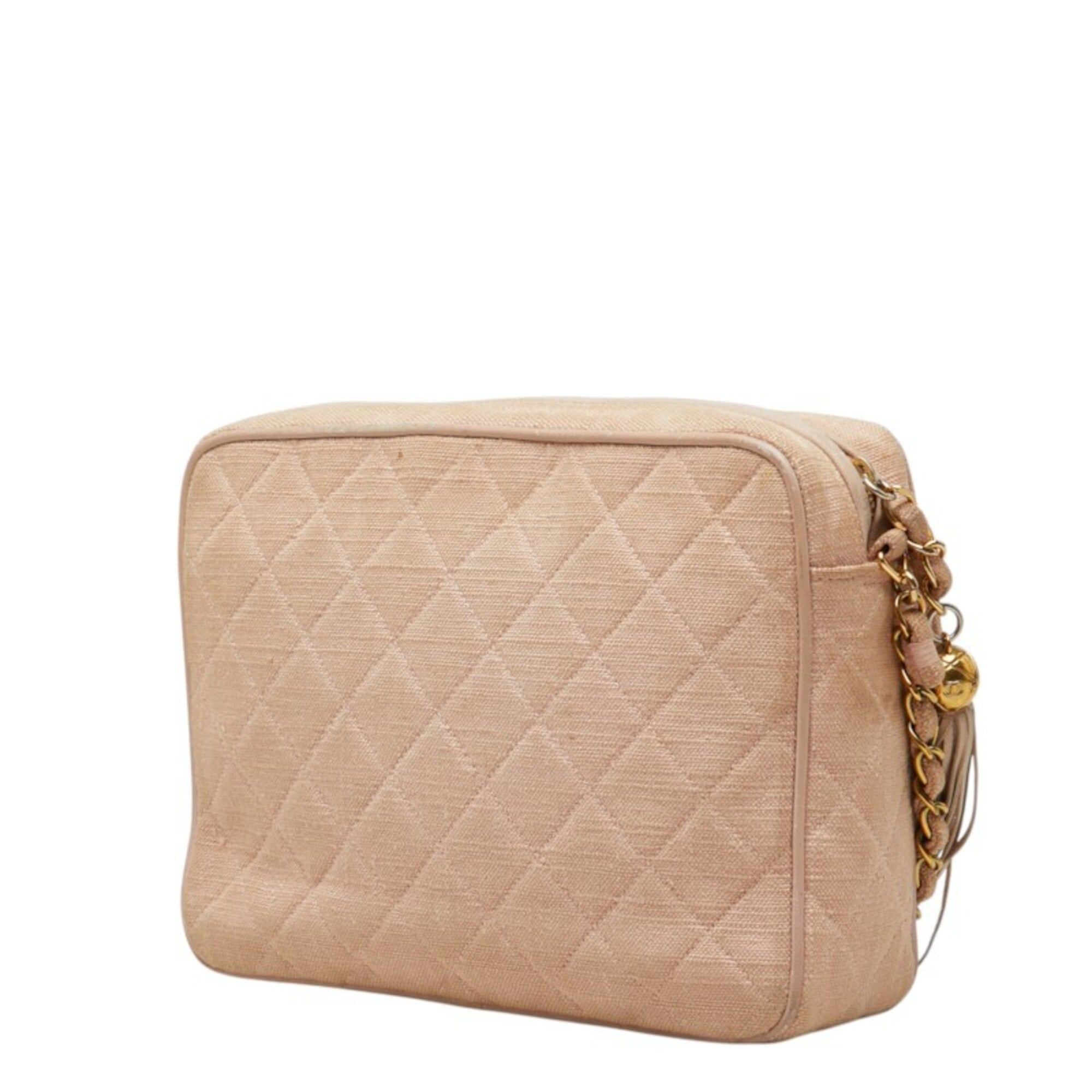 Chanel Pink Grained Calfskin Leather Shoulder Bag (Pre-Owned)