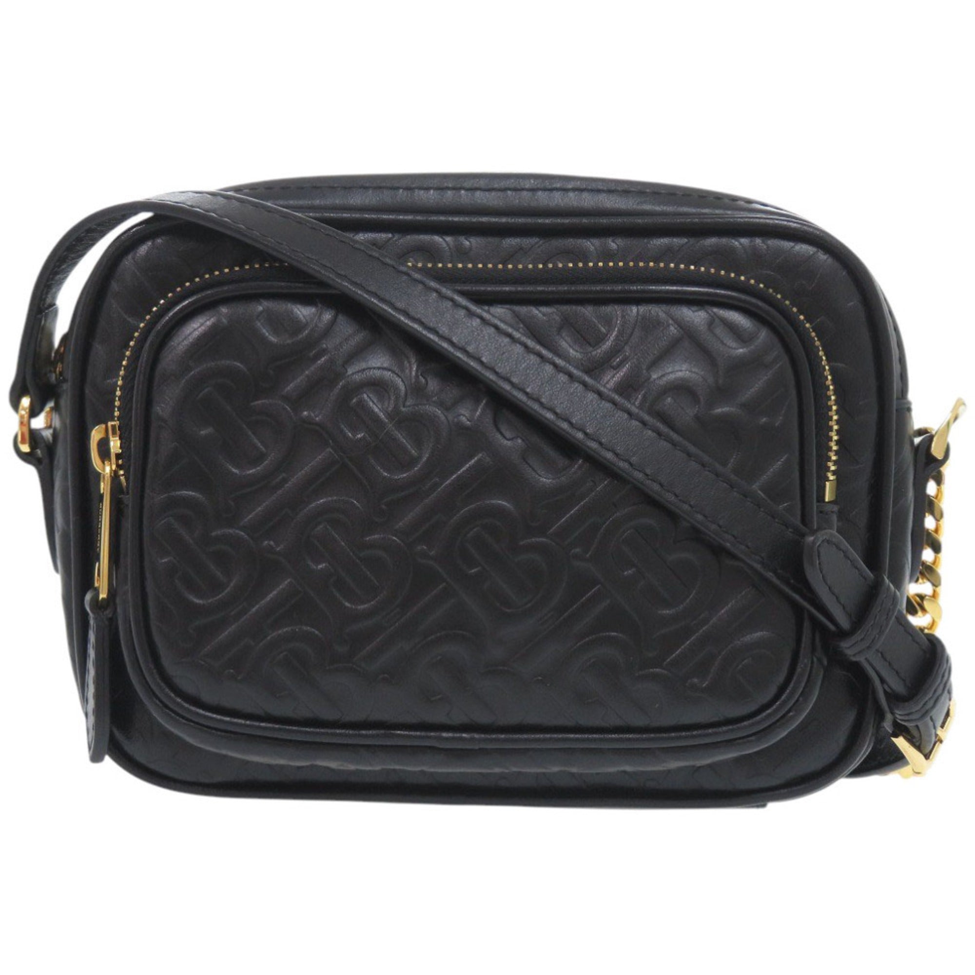 Burberry Black Leather Shoulder Bag (Pre-Owned)
