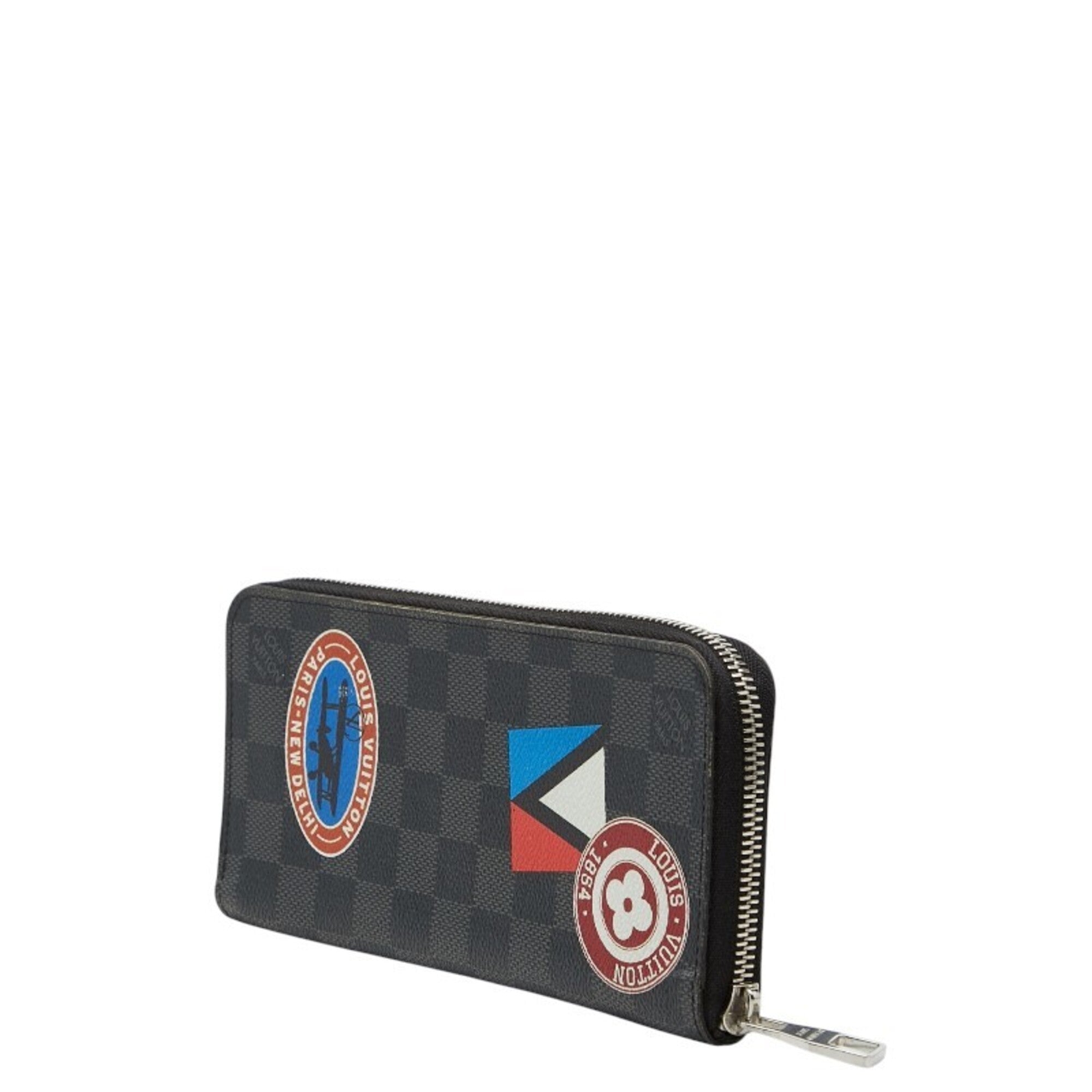 Louis Vuitton Black Pvc Long Wallet (Bi-Fold) (Pre-Owned)