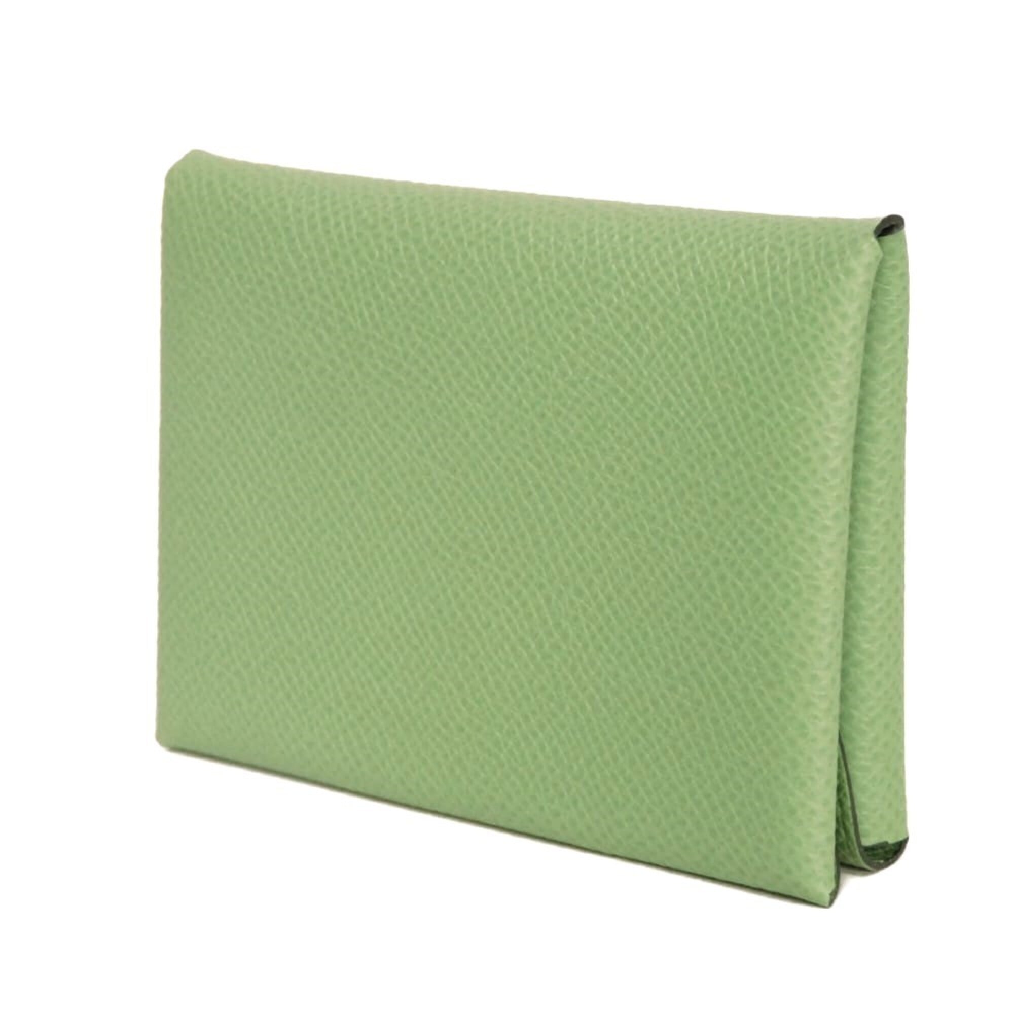 Hermes Green Vert Epsom Leather Coin Purse/Coin Case (Pre-Owned)