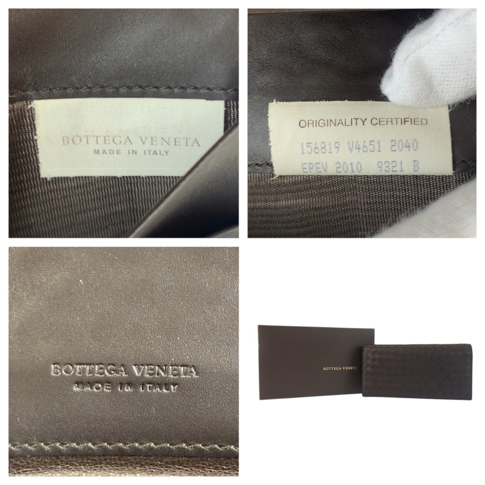 Bottega Veneta Brown Leather Long Wallet (Bi-Fold) (Pre-Owned)