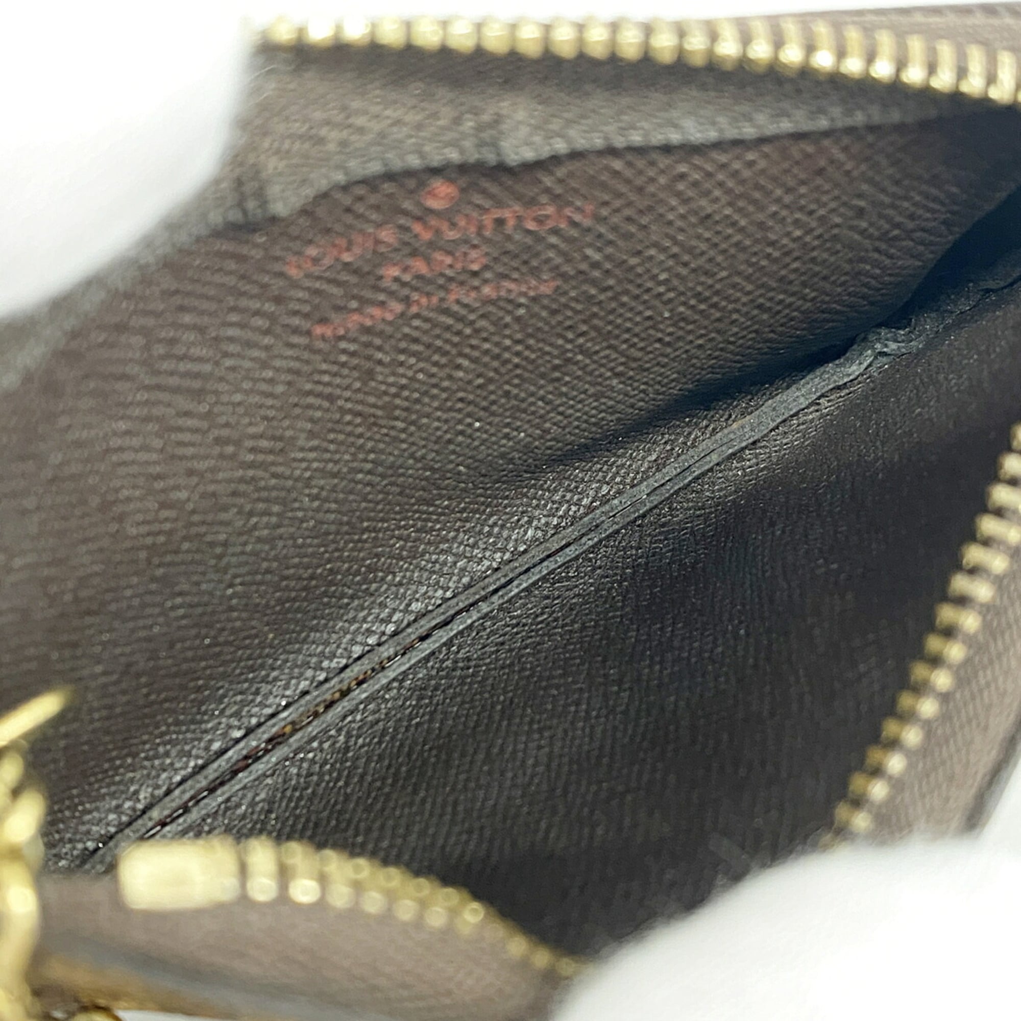Louis Vuitton Ebene Coin Purse/Coin Case (Pre-Owned)