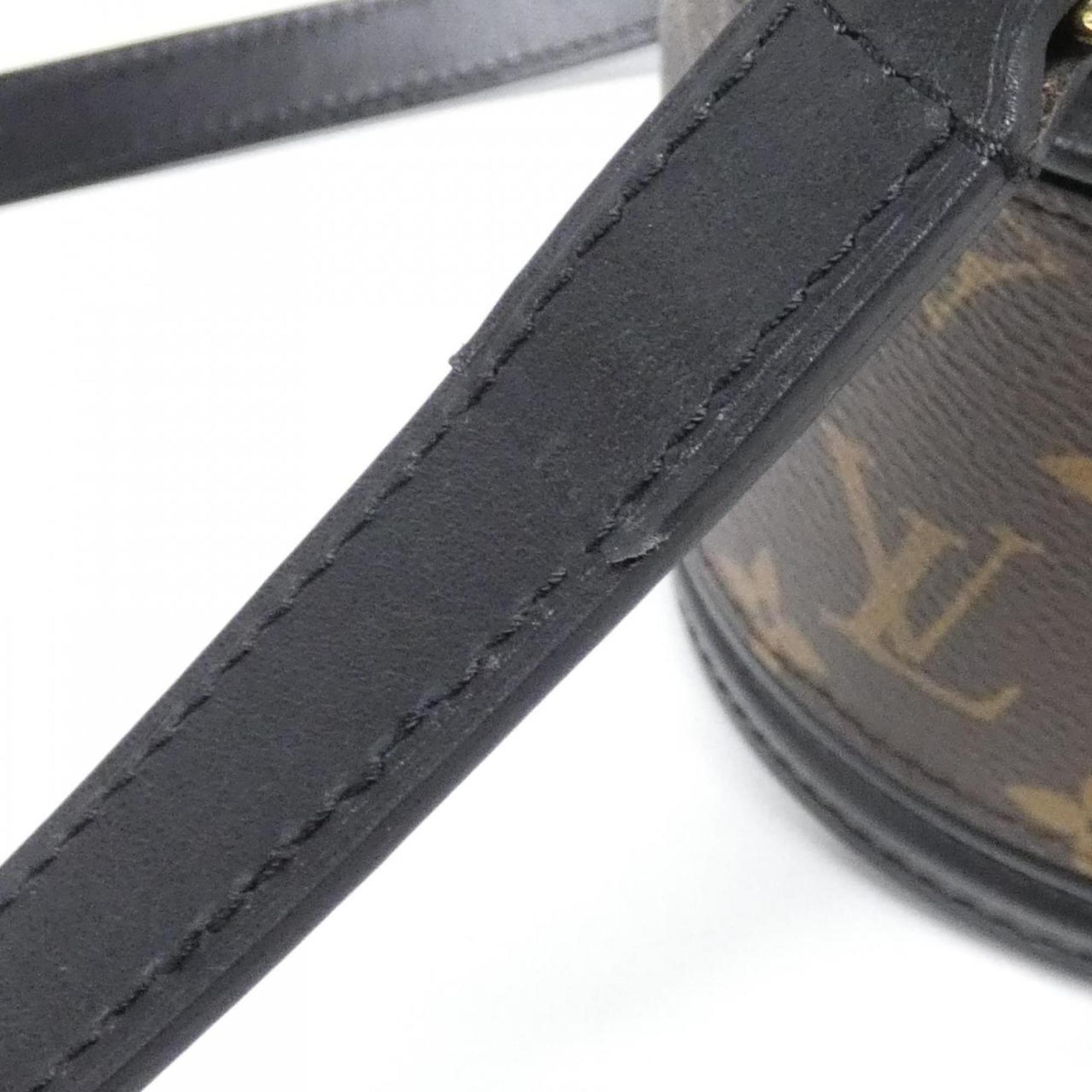 Louis Vuitton Marron Coated Canvas Shoulder Bag (Pre-Owned)