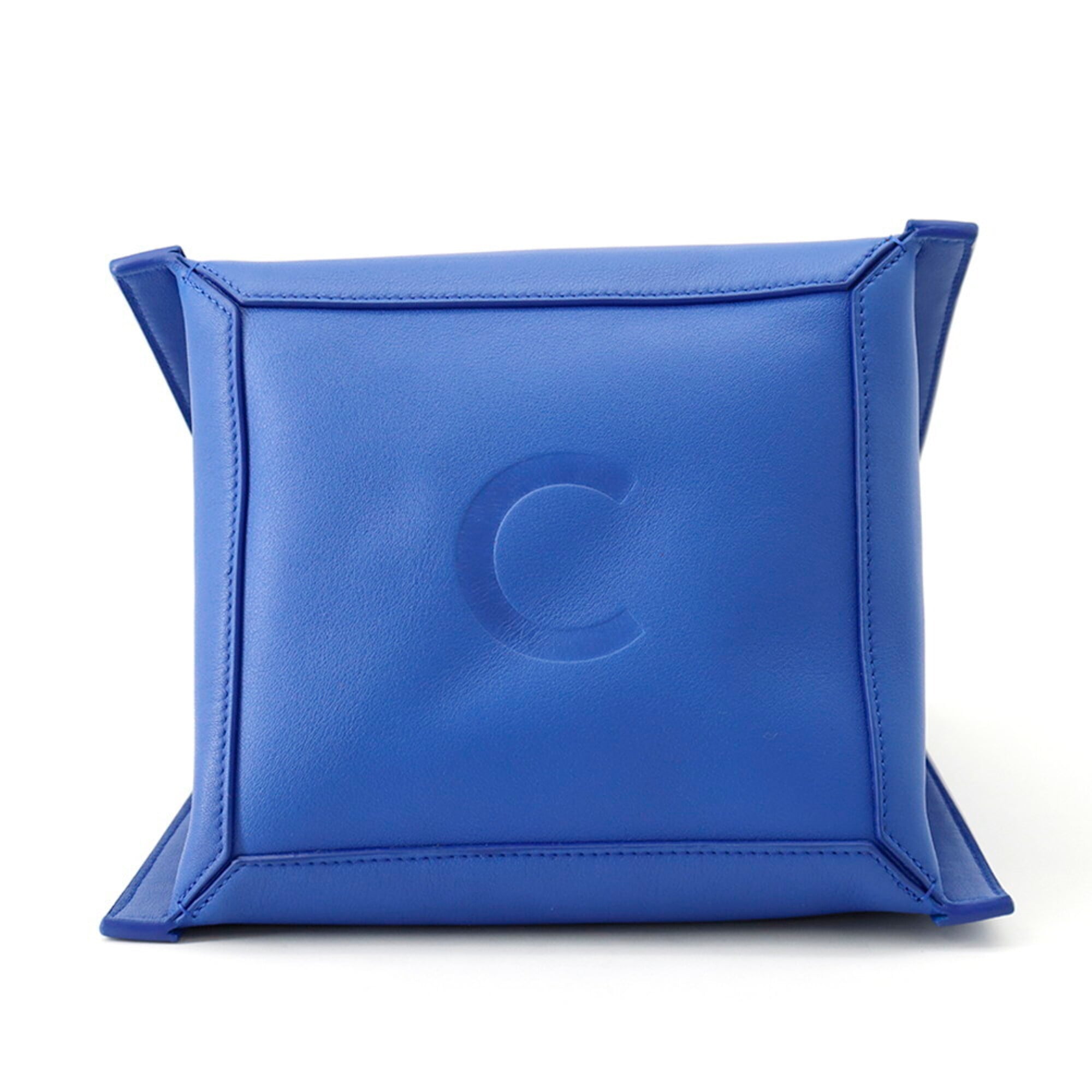 Celine Royal Blue Leather Handbag (Pre-Owned)