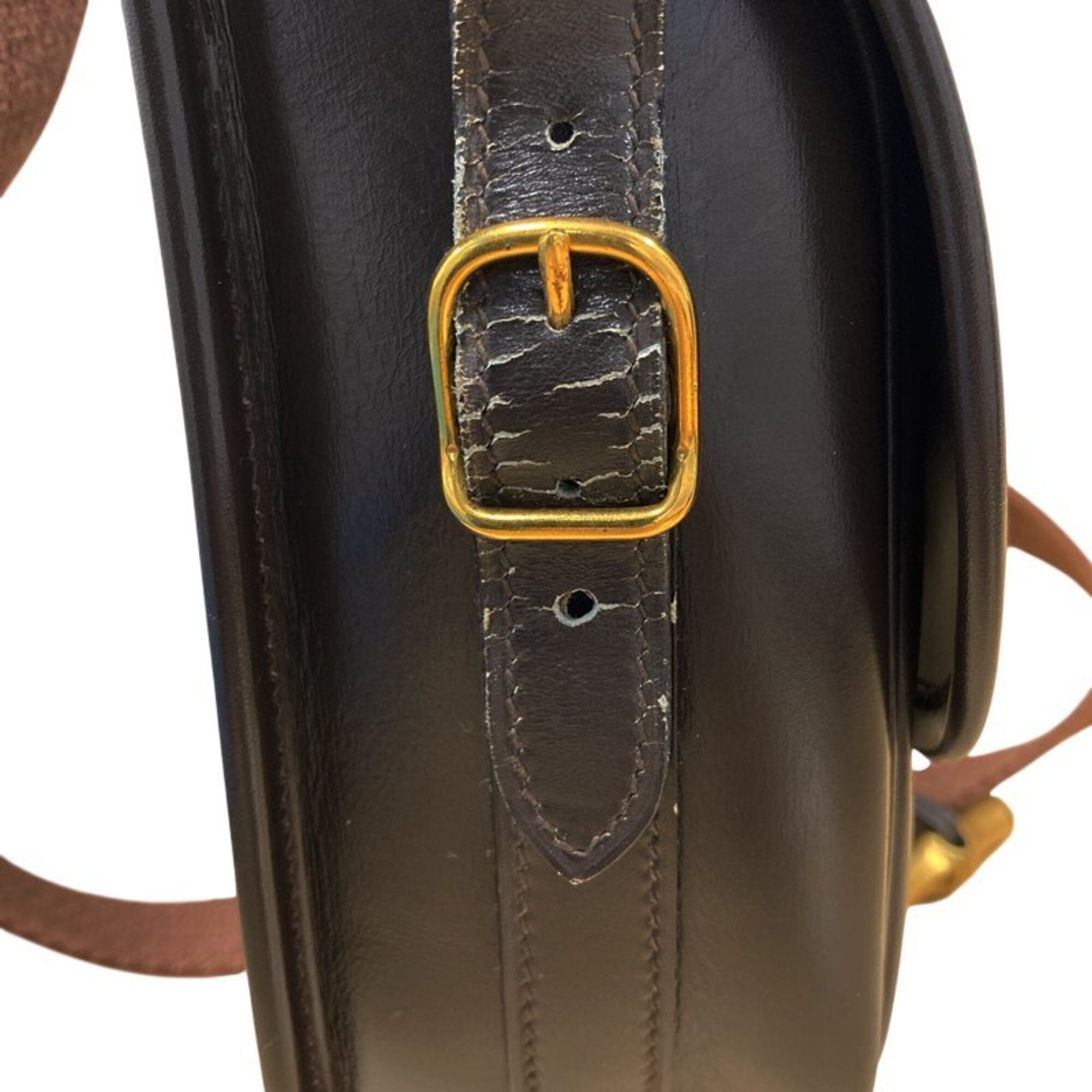 Hermes Brown Leather Shoulder Bag (Pre-Owned)