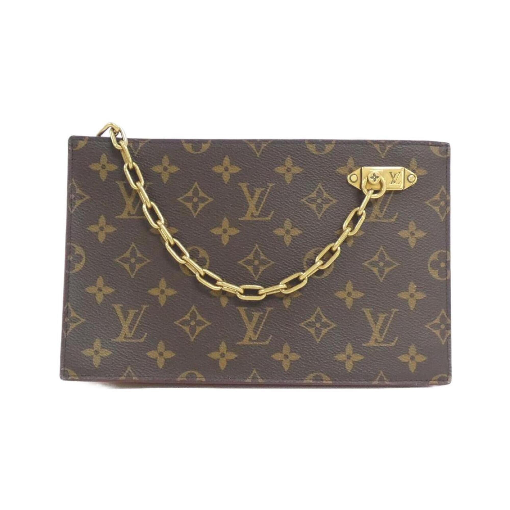 Louis Vuitton Monogram Marron Coated Canvas Handbag (Pre-Owned)