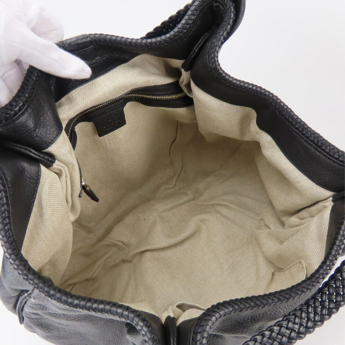 Gucci Black Leather Tote Bag (Pre-Owned)