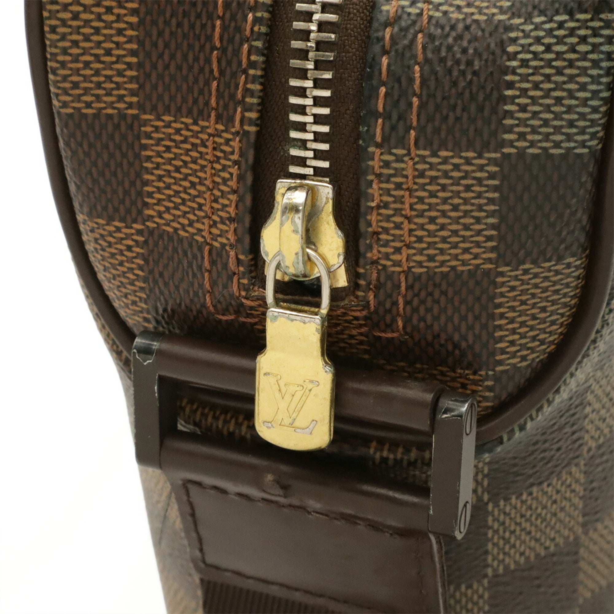 Louis Vuitton Brown Damier Canvas Pvc Pochette Shoulder Bag (Pre-Owned)