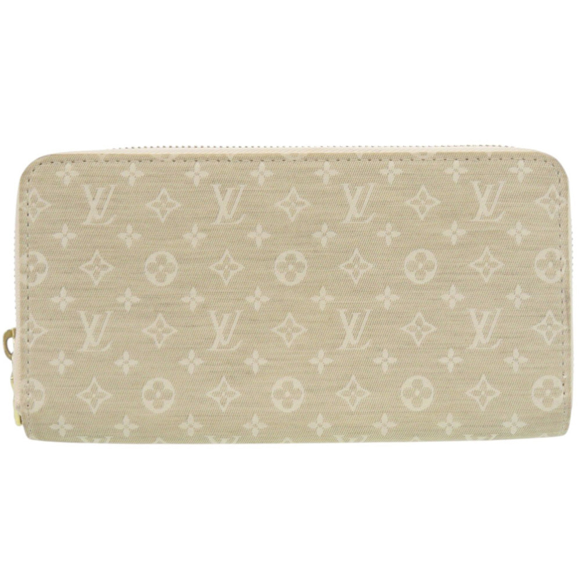 Louis Vuitton Beige Monogram Mini Long Wallet (Bi-Fold) (Pre-Owned)
