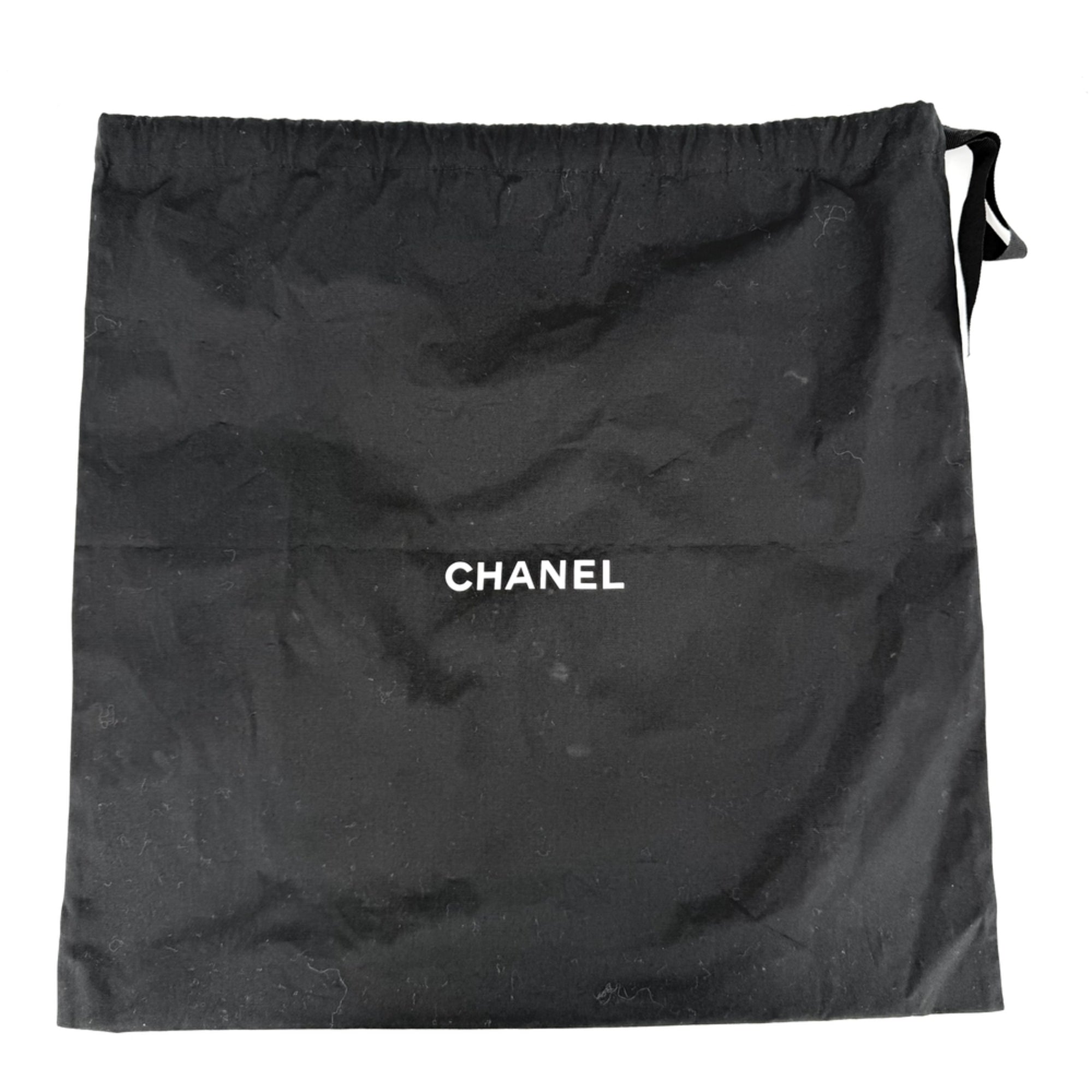 Chanel Black White Leather Shopping Bag Tote Bag (Pre-Owned)