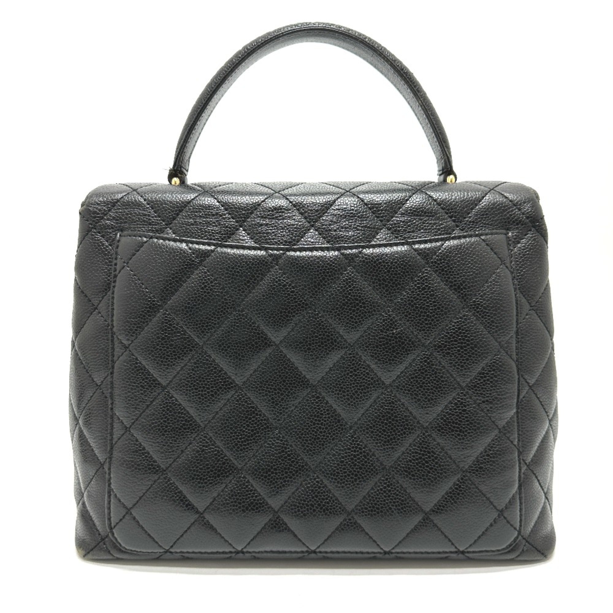 Chanel Black Leather Handbag (Pre-Owned)