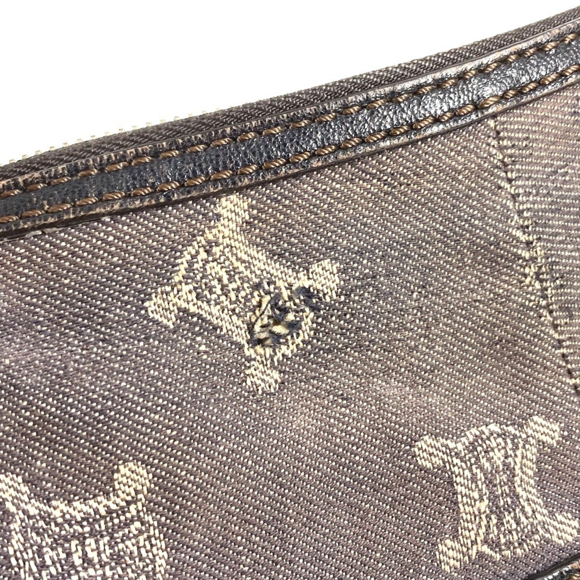 Celine Navy Denim Leather Shoulder Bag (Pre-Owned)