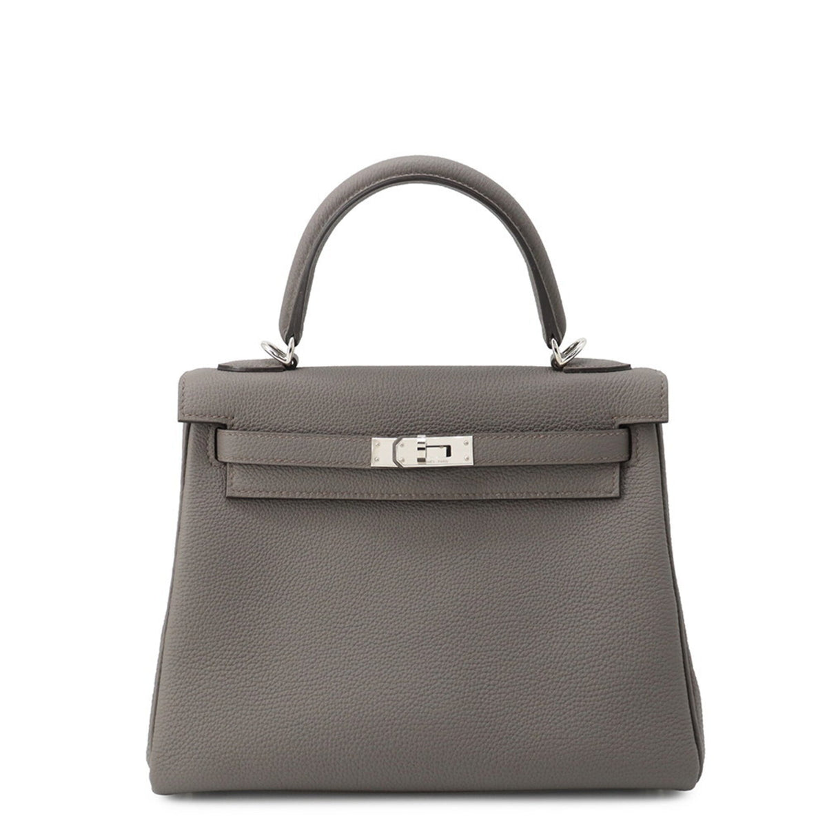 Hermes Etain Togo Leather Handbag (Pre-Owned)