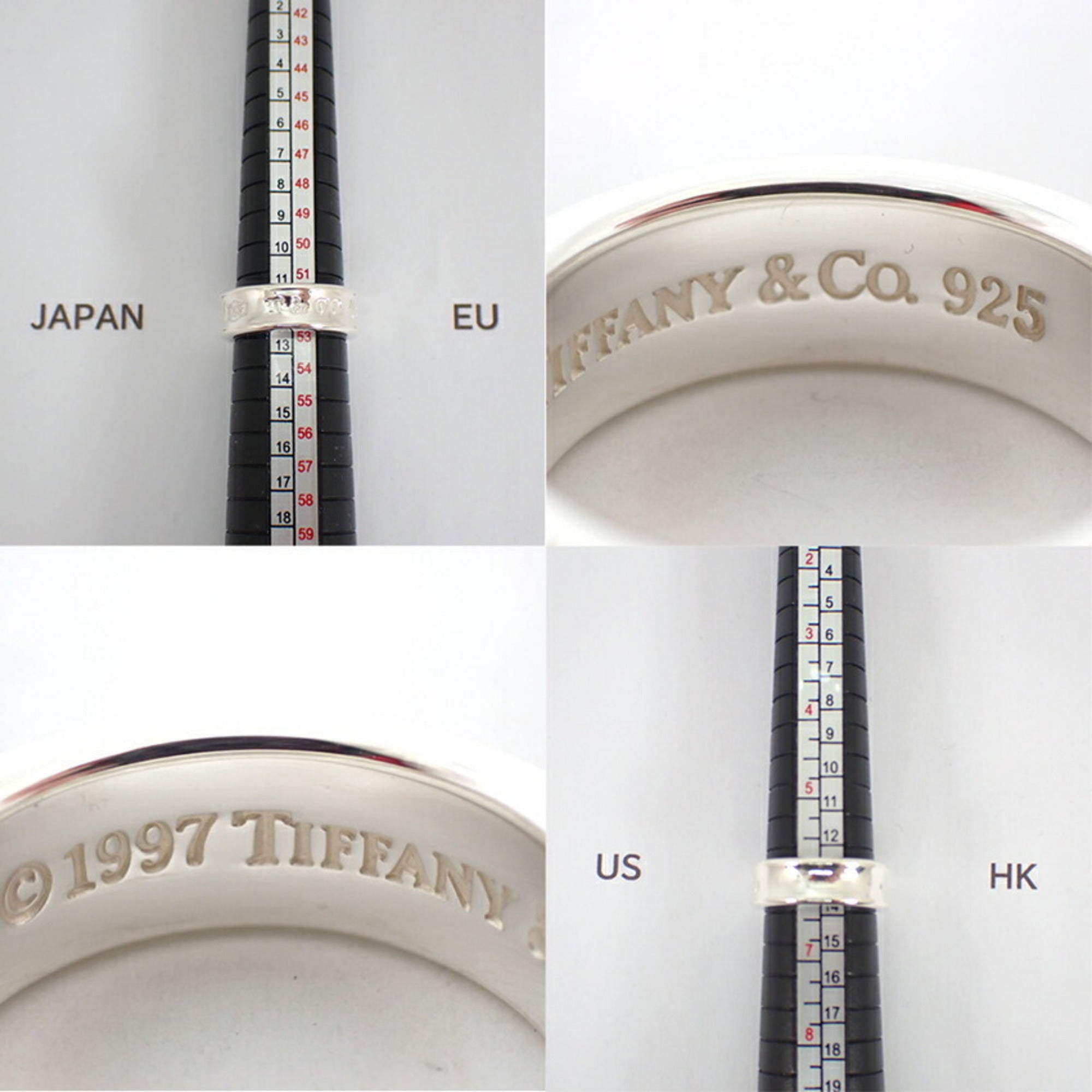 Tiffany Sterling Silver 925 Band Ring (Pre-Owned)