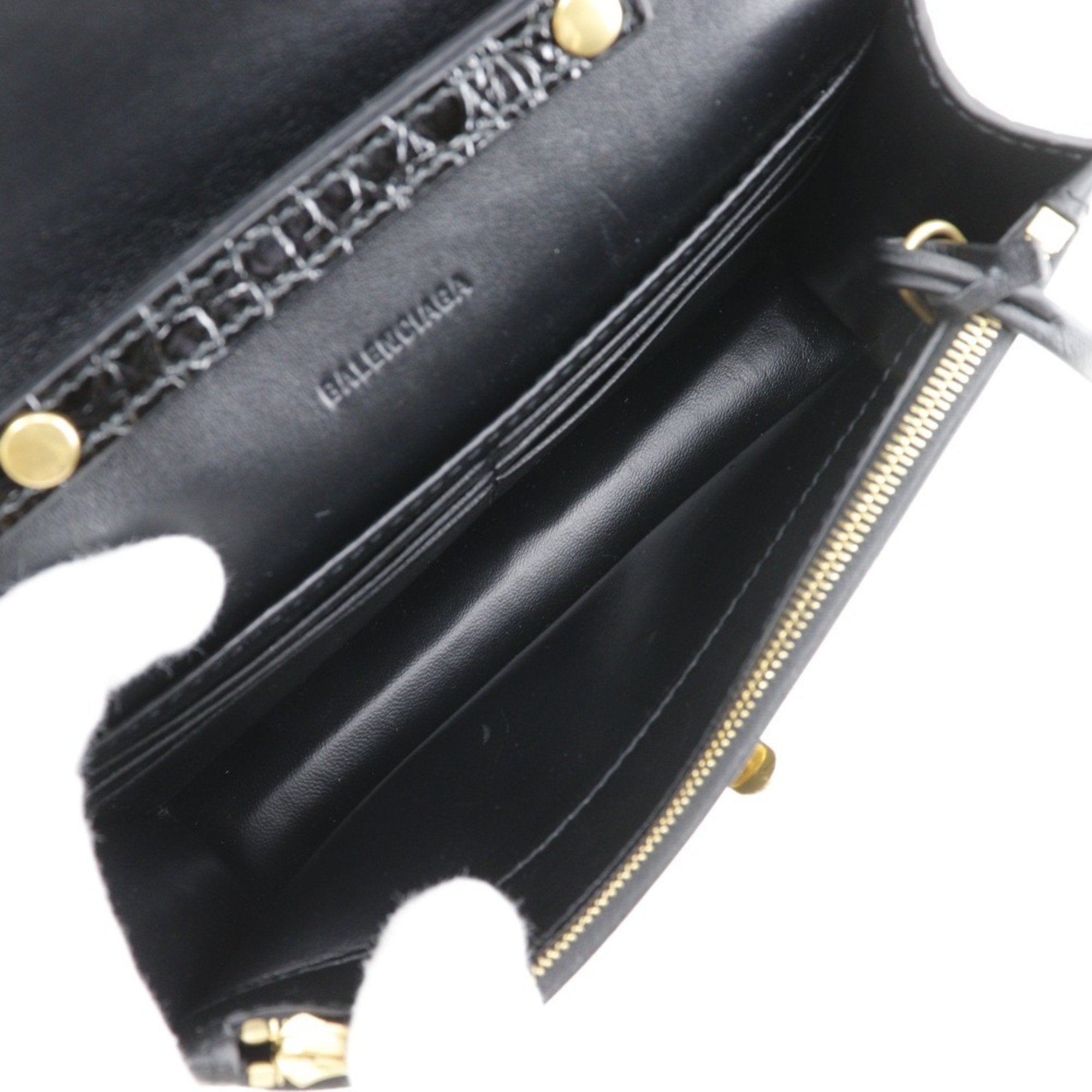 Balenciaga Black Leather Shoulder Bag (Pre-Owned)