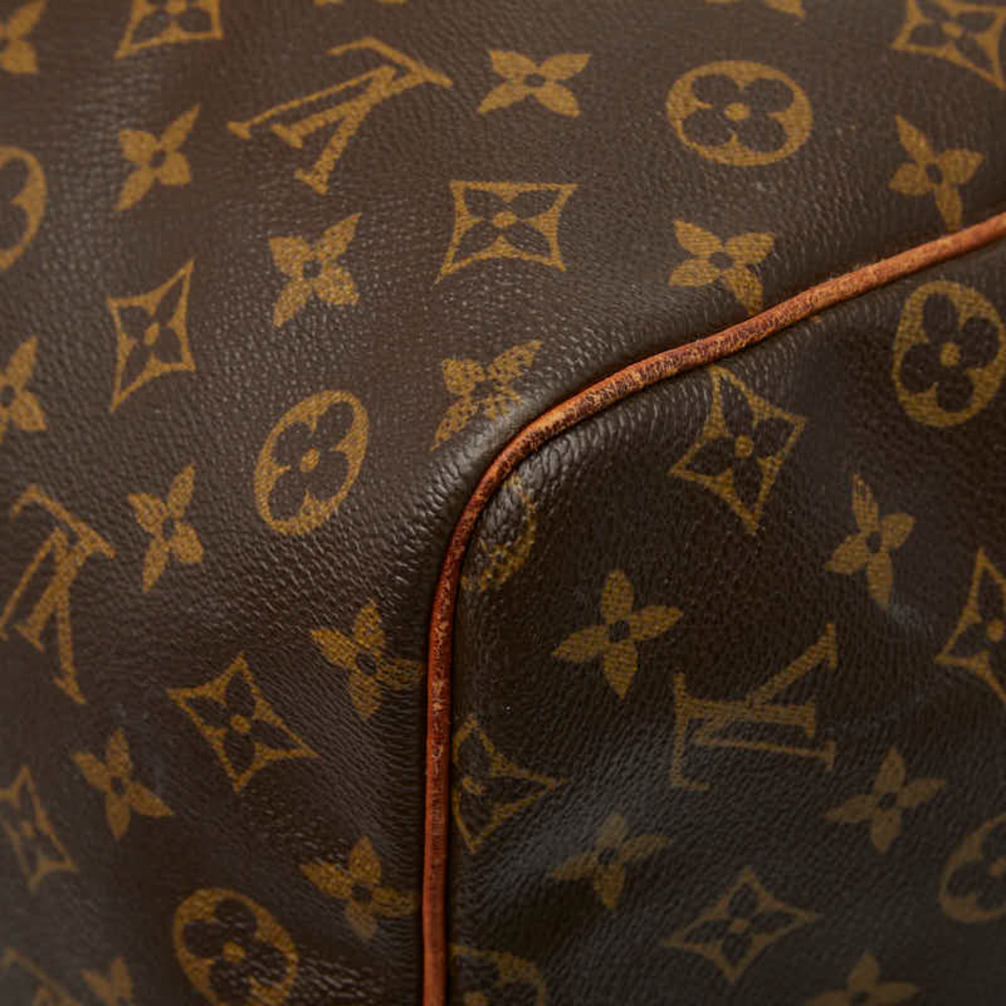 Louis Vuitton Brown Pvc Leather Boston Bag (Pre-Owned)