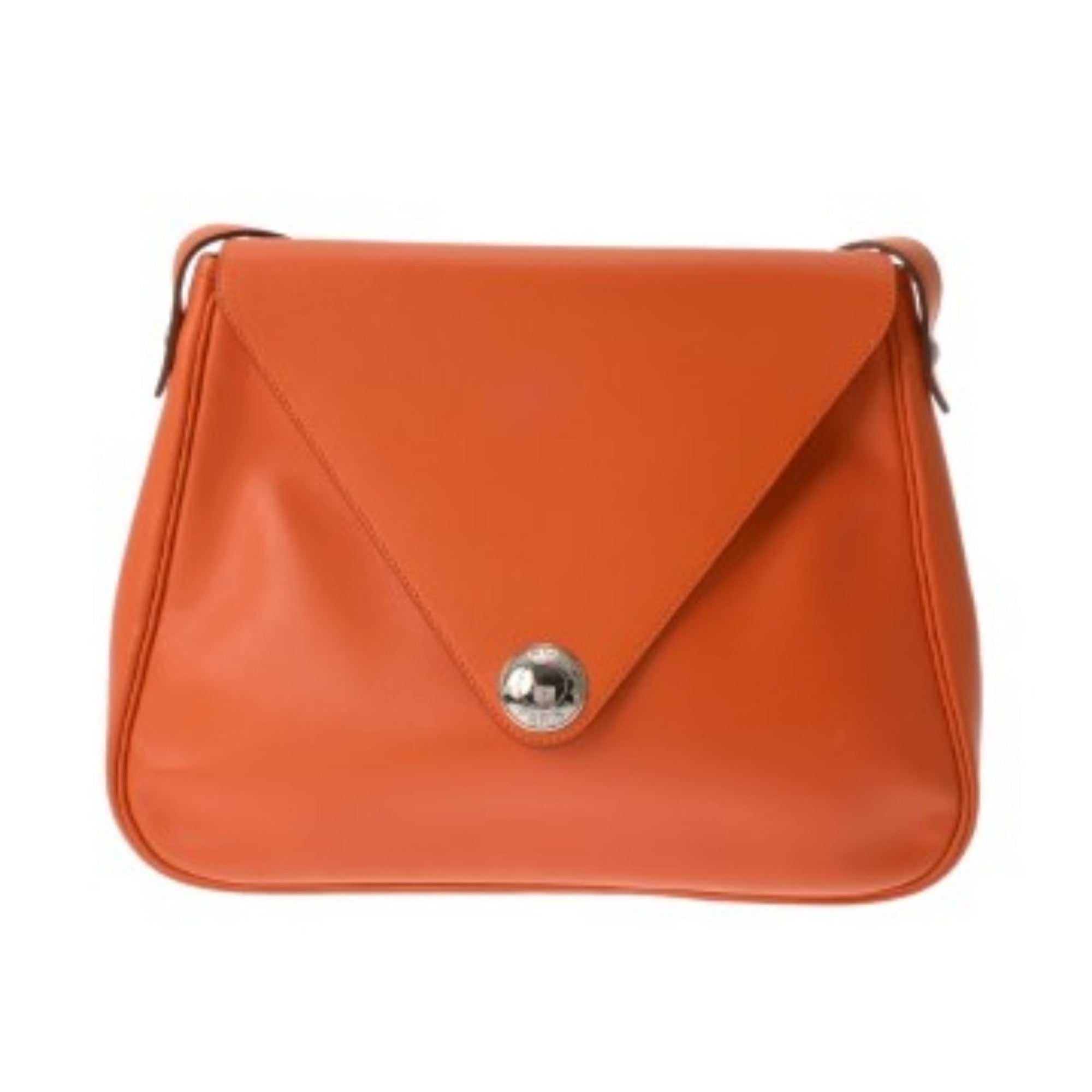 Hermes Orange Gulliver Leather Shoulder Bag (Pre-Owned)