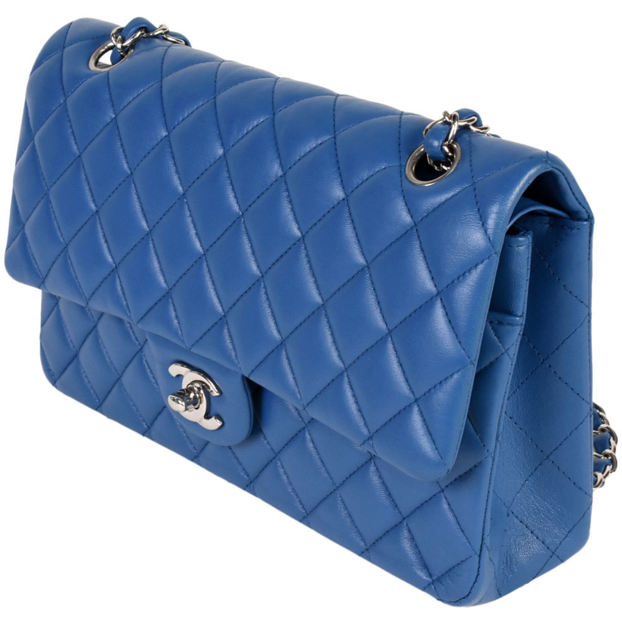 Chanel Blue Suede Shoulder Bag (Pre-Owned)