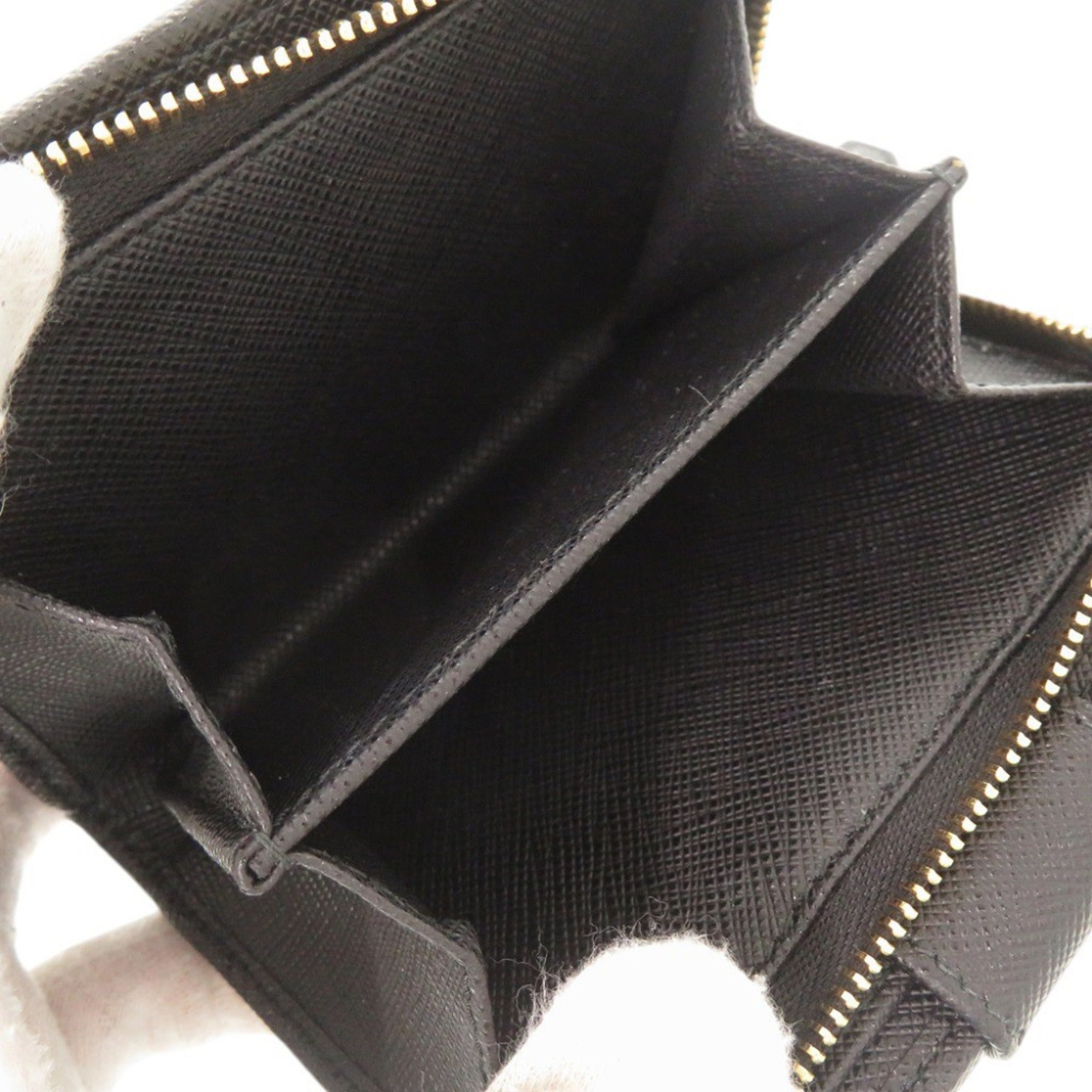 Prada Black Nylon Leather Wallet (Bi-Fold) (Pre-Owned)