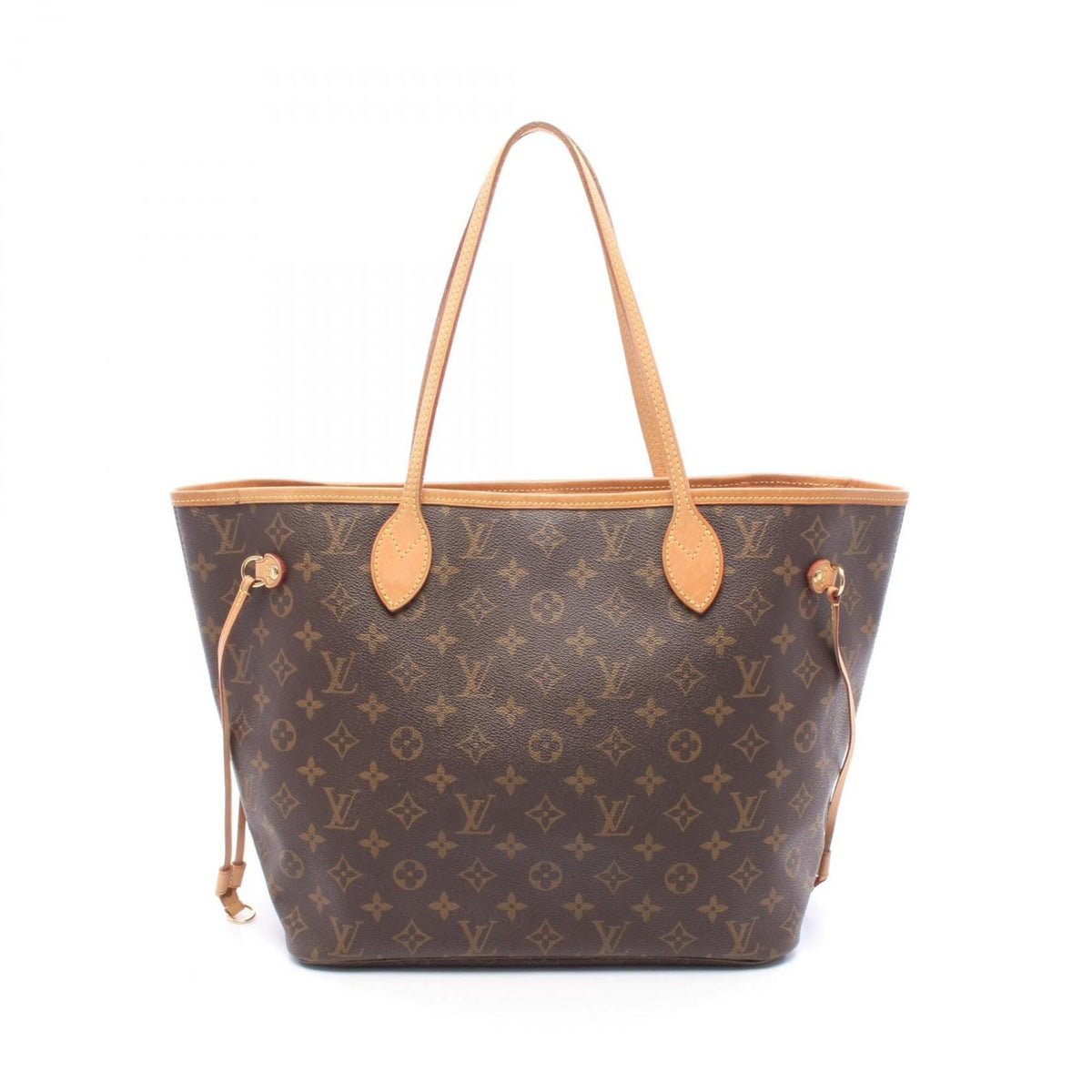Louis Vuitton Brown Coated Canvas Monogram Leather Handbag Tote Bag (Pre-Owned)