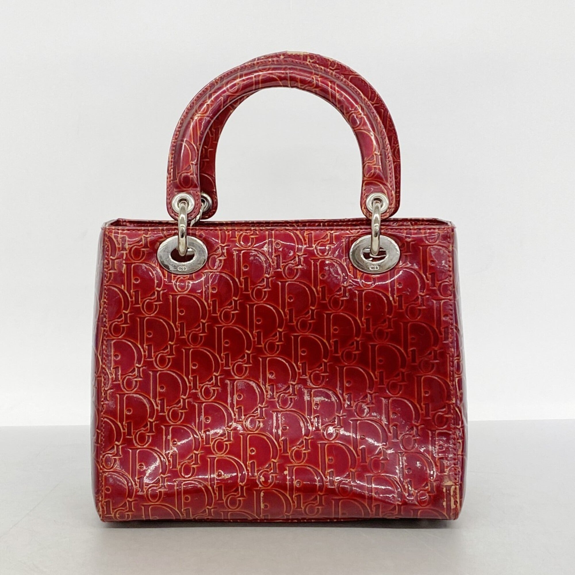 Christian Dior Red Color Leather Handbag (Pre-Owned)