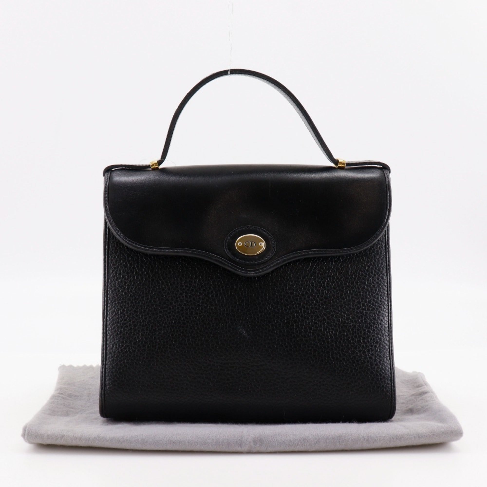 Christian Dior Black Leather Handbag (Pre-Owned)