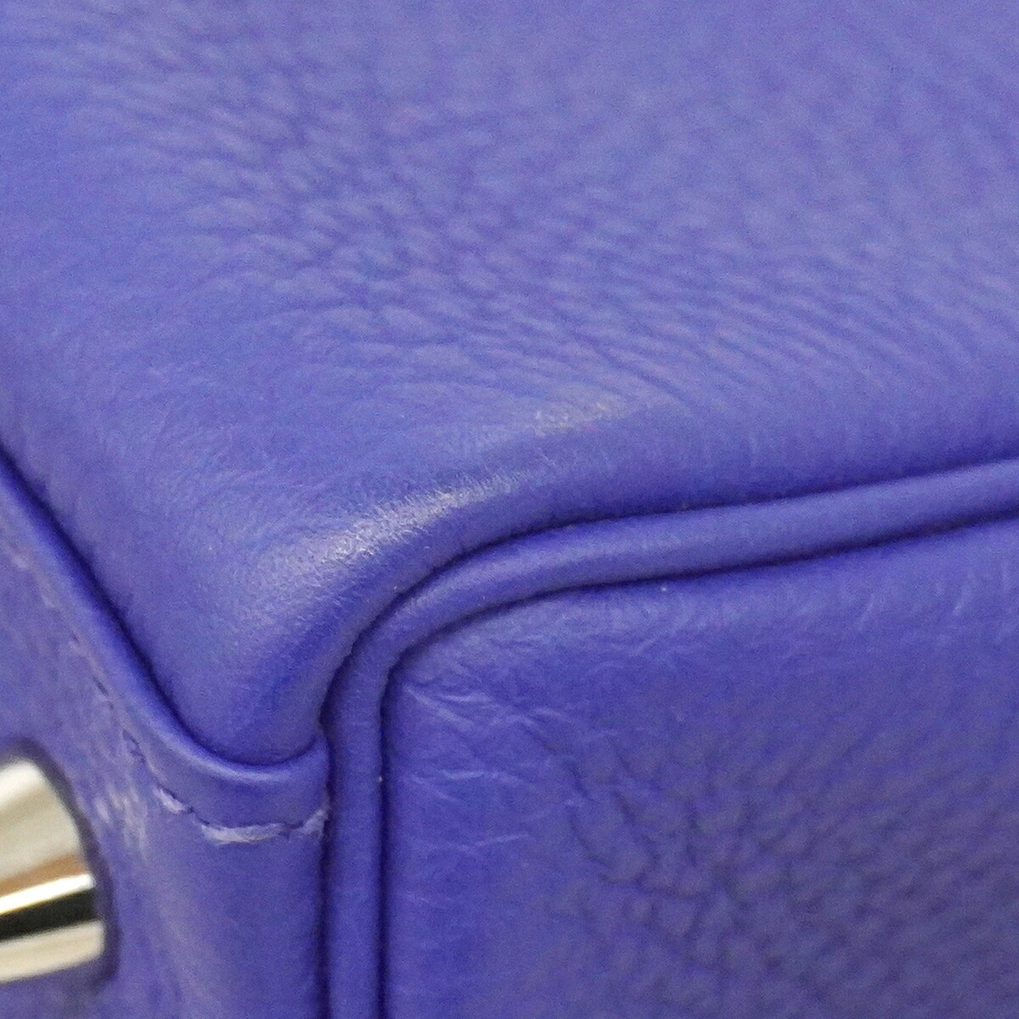 Hermes Blue Electric Togo Leather Handbag (Pre-Owned)