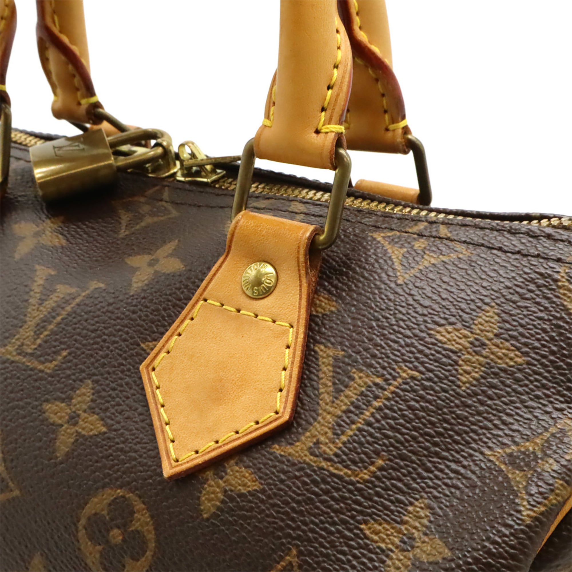 Louis Vuitton Brown Monogram Canvas Boston Bag Handbag Shoulder Bag (Pre-Owned)