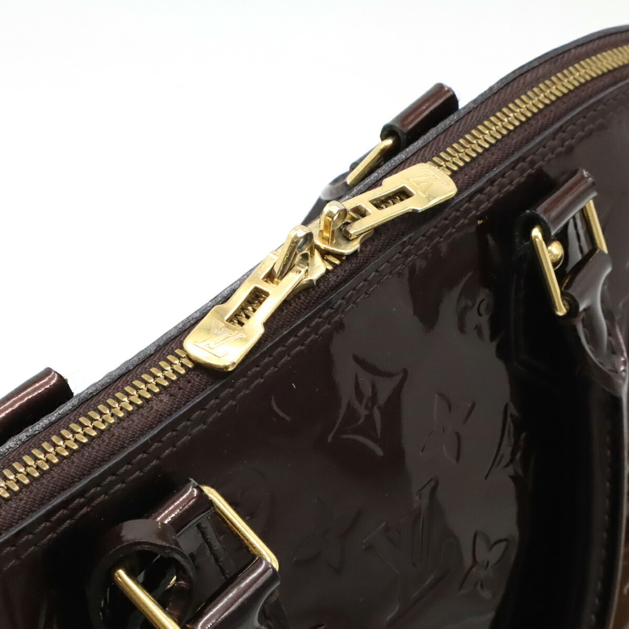 Louis Vuitton Amarante Patent Leather Handbag (Pre-Owned)