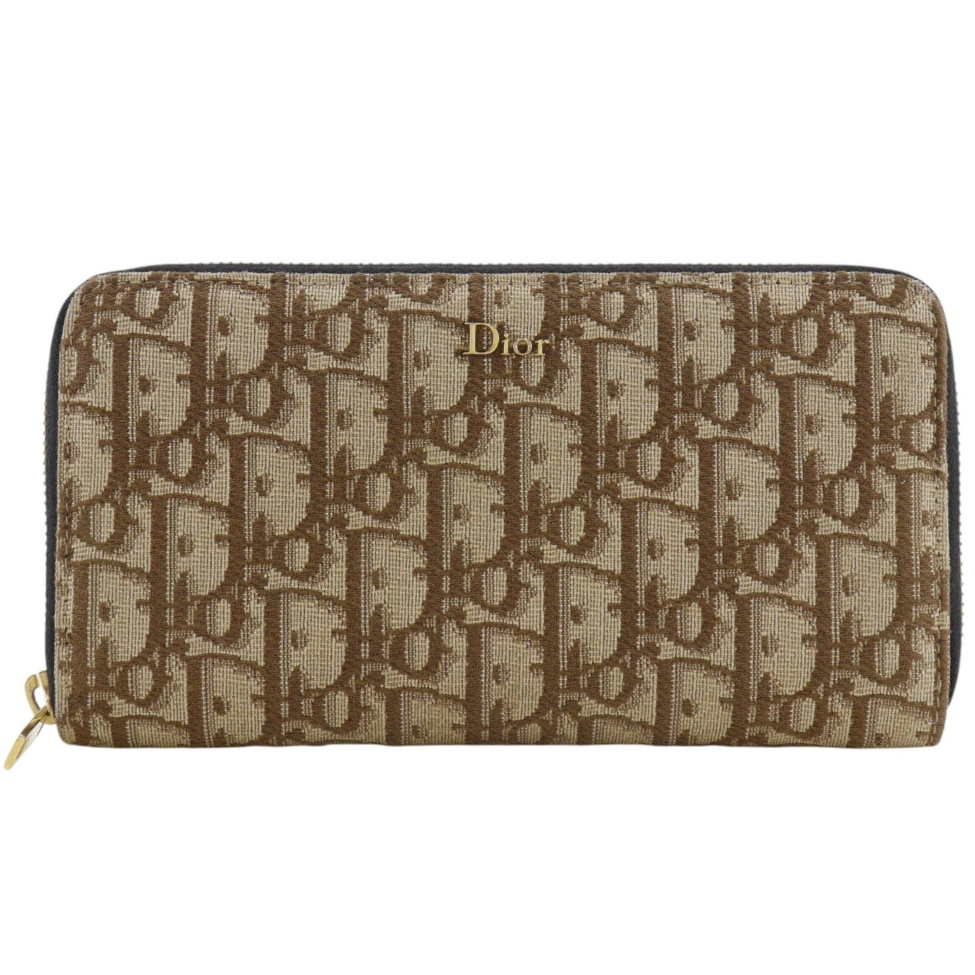 Christian Dior Brown Canvas Coin Purse/Coin Case (Pre-Owned)