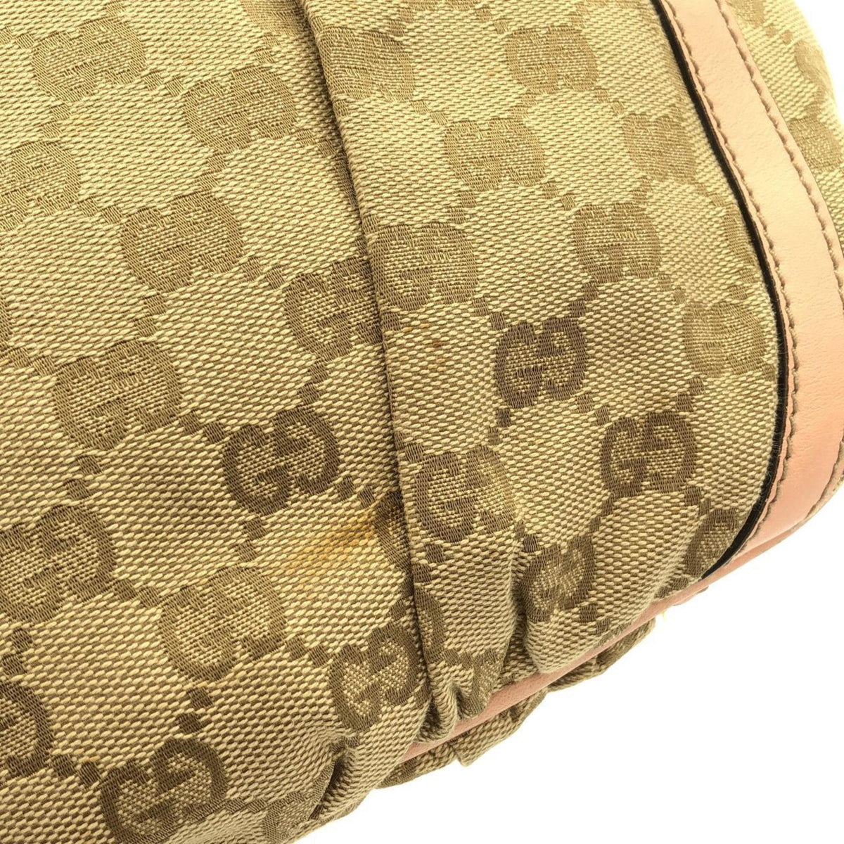 Gucci Brown Pink Gg Canvas Shoulder Bag (Pre-Owned)