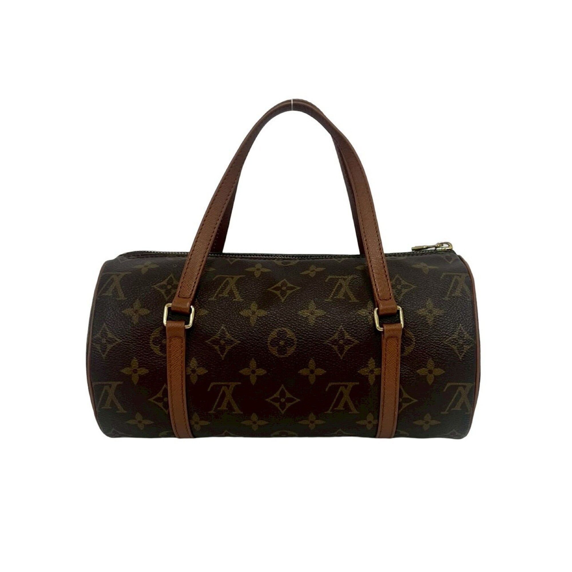 Louis Vuitton Brown Pvc Leather Boston Bag Handbag (Pre-Owned)