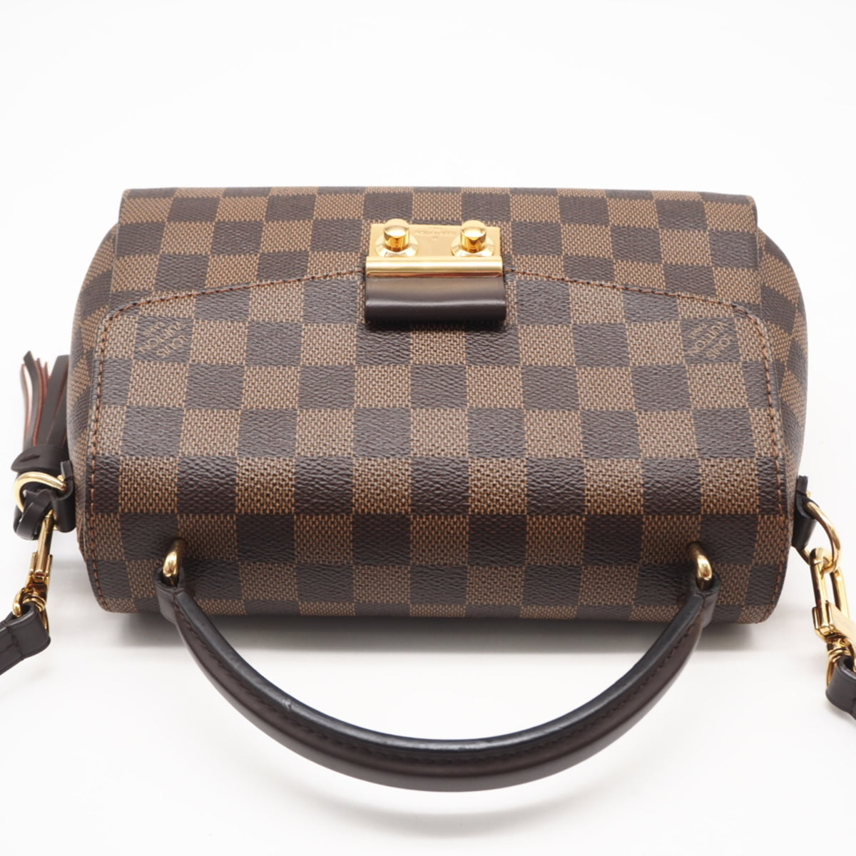 Louis Vuitton Beige Black Brown Damier Canvas Damier Canvas Shoulder Bag (Pre-Owned)
