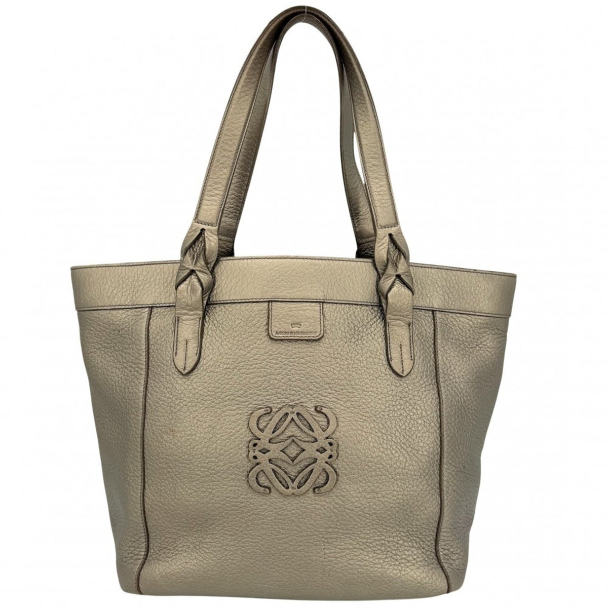 Loewe Gold Leather Handbag Tote Bag (Pre-Owned)