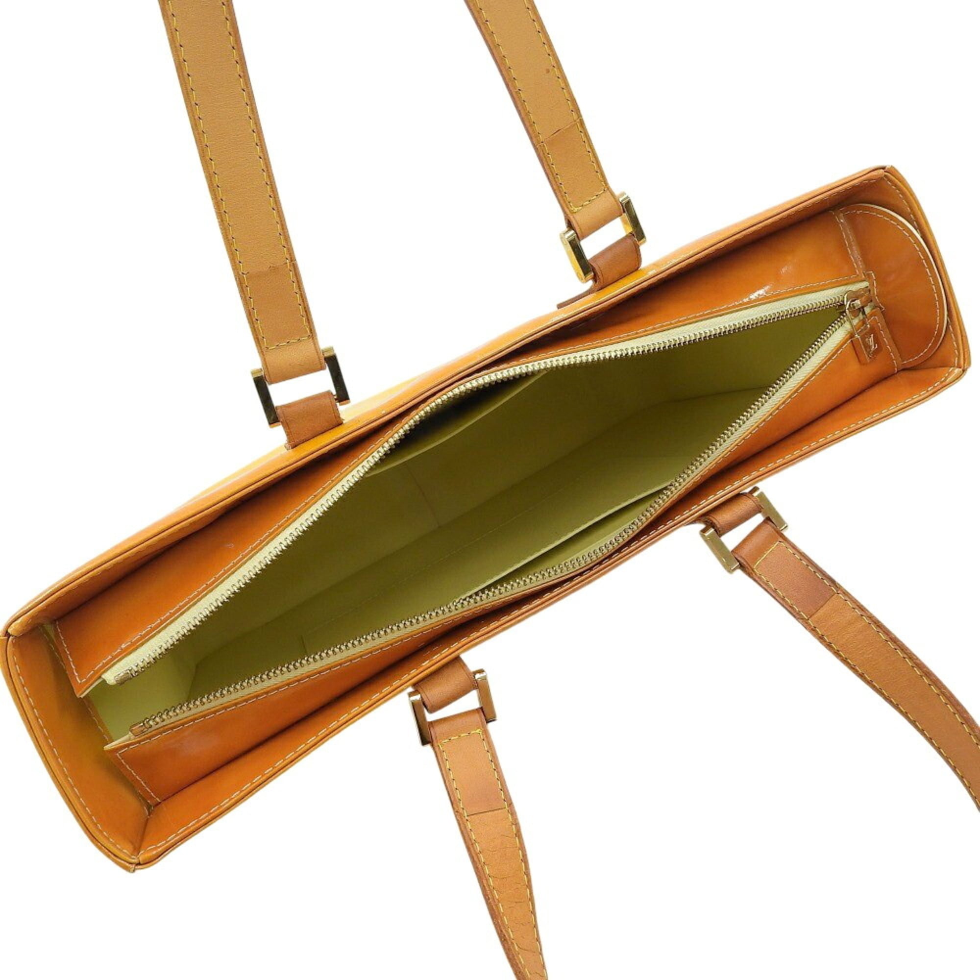 Louis Vuitton Monogram Yellow Monogram Vernis Leather Handbag Tote Bag (Pre-Owned)