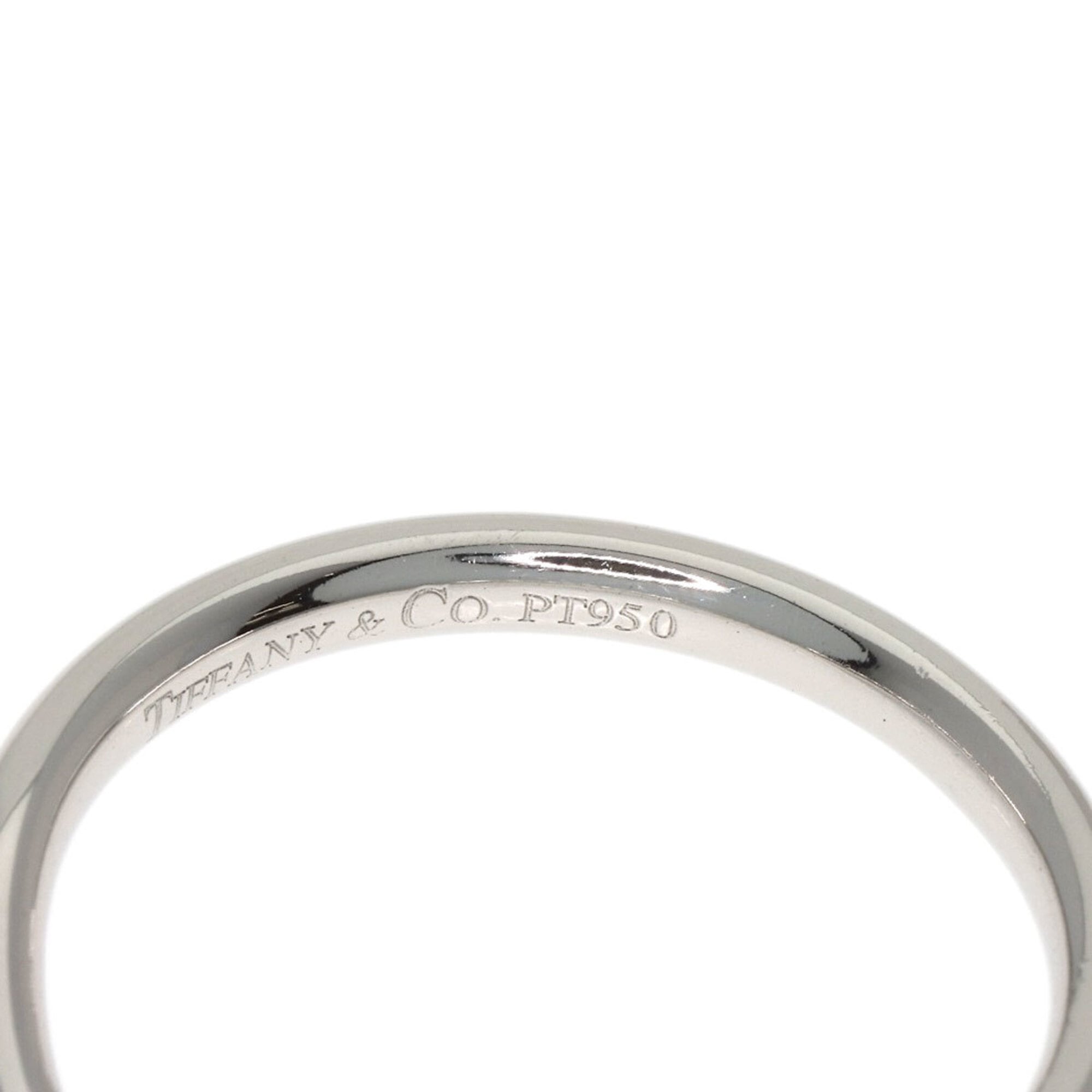 Tiffany Platinum Platinum 950 Band Ring (Pre-Owned)