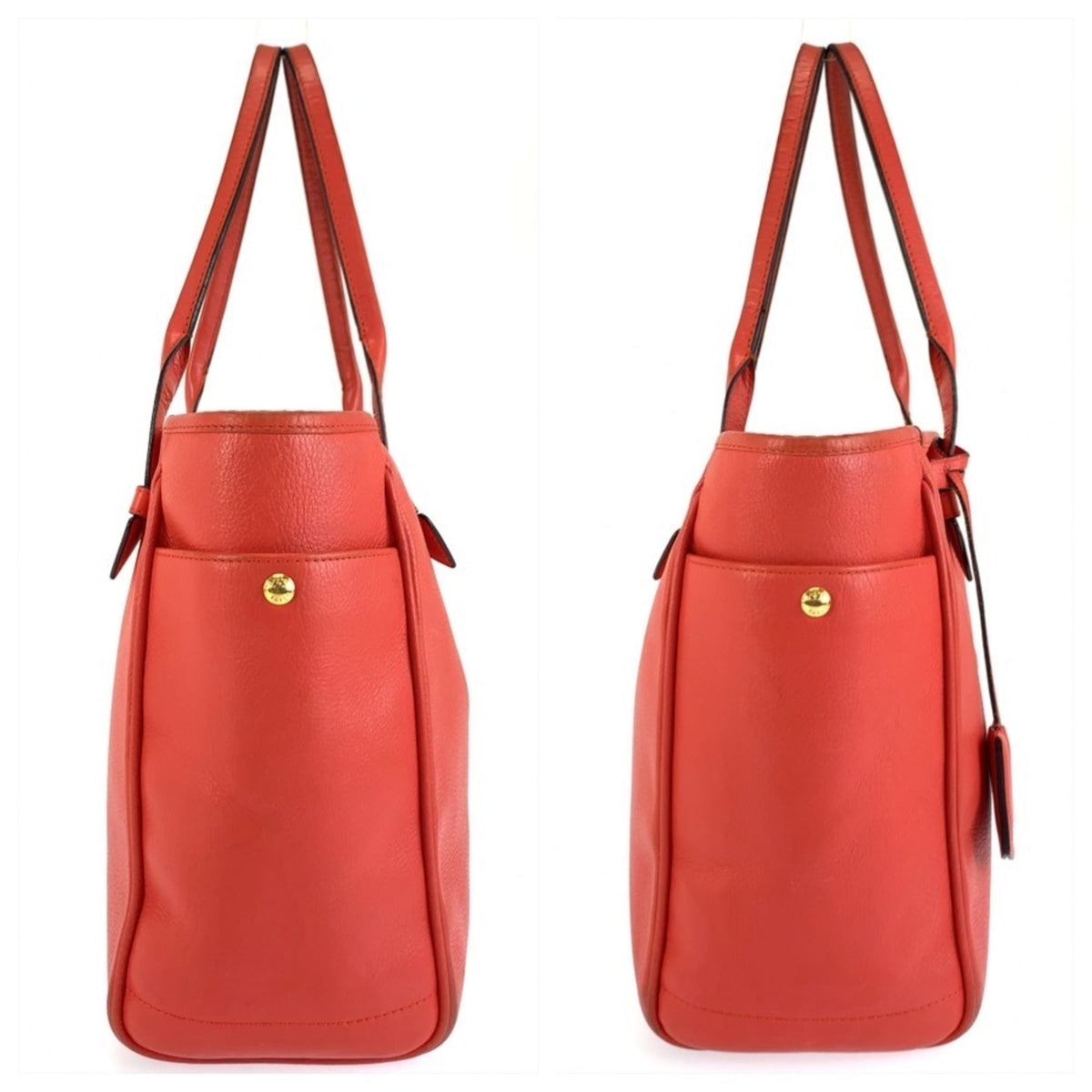 Loewe Orange Leather Handbag Tote Bag (Pre-Owned)